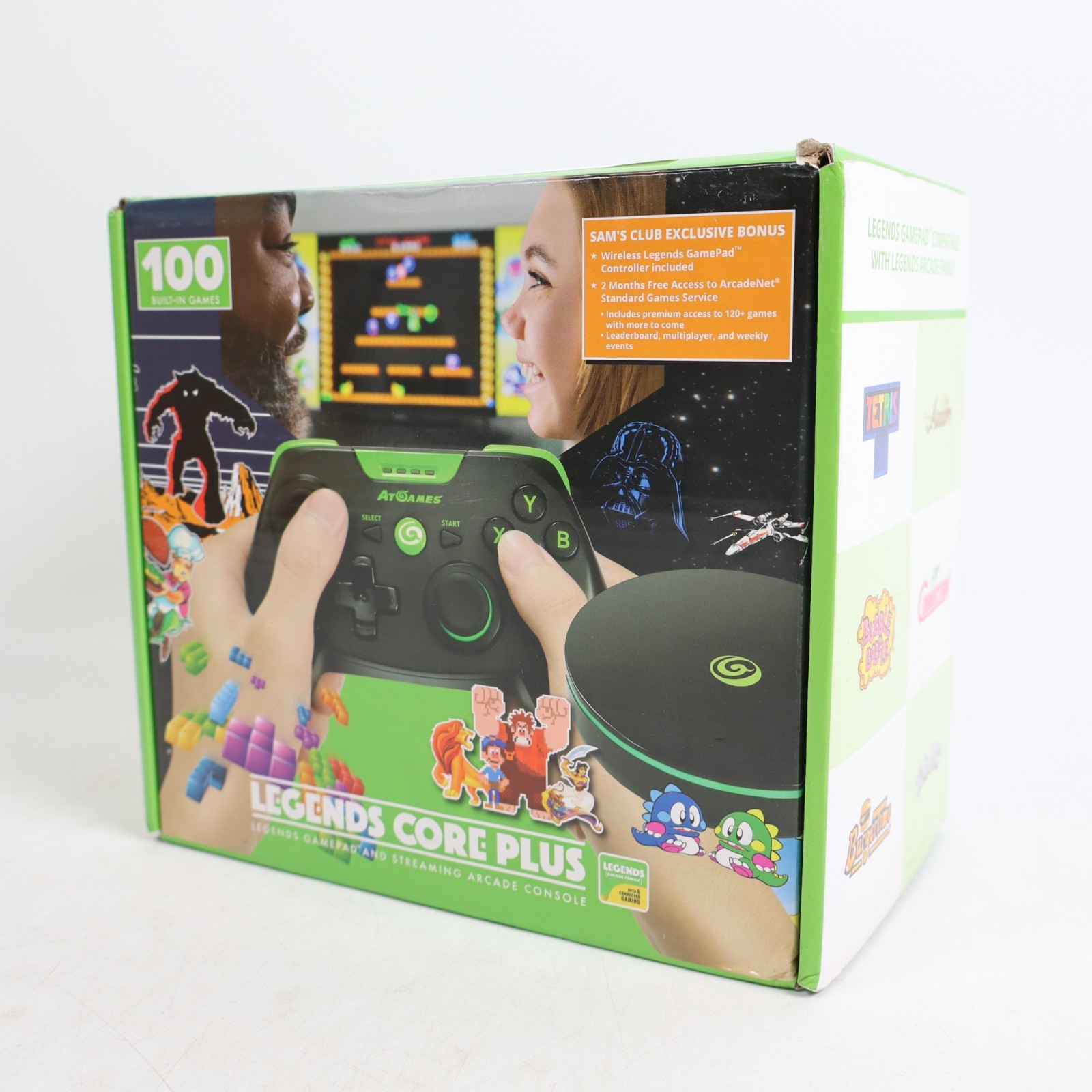 Legends Core Plus by AtGames Gamepad & Streaming Arcade Console with 100 Games