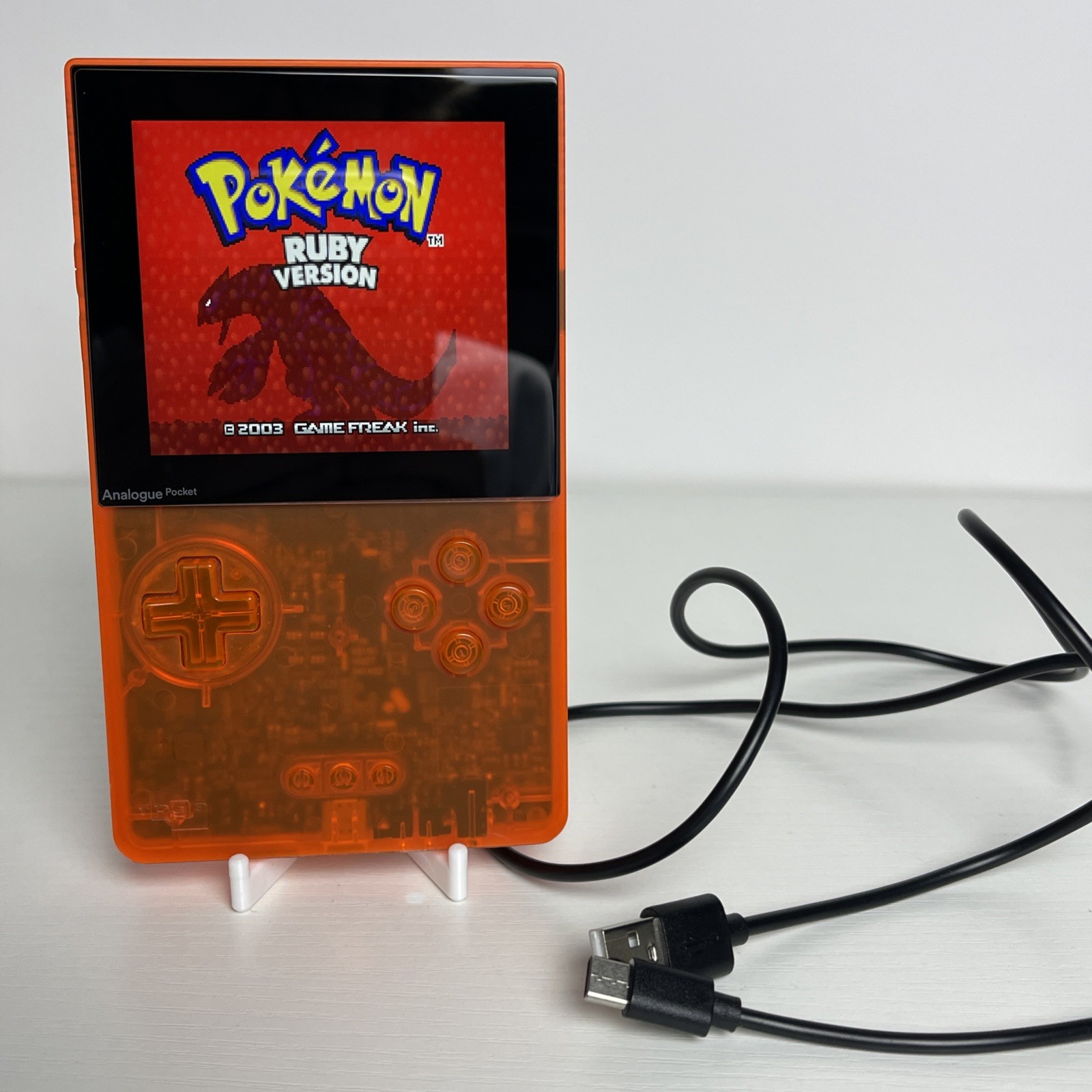 Analogue Pocket Console – Transparent Orange