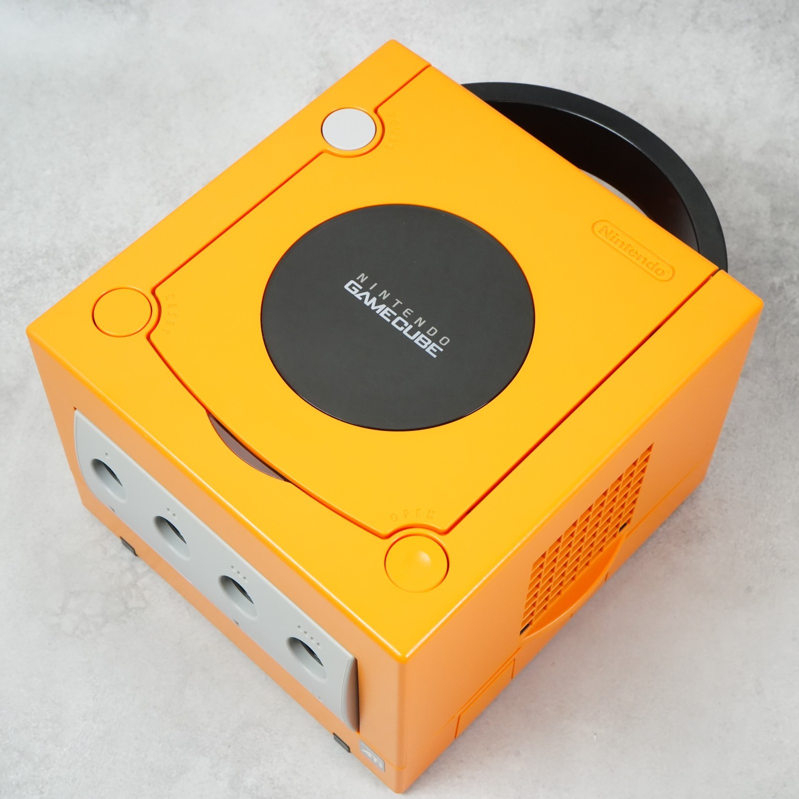 Nintendo GameCube Orange Console Only NTSC U-C/J Region Switch Mod From JAPAN
