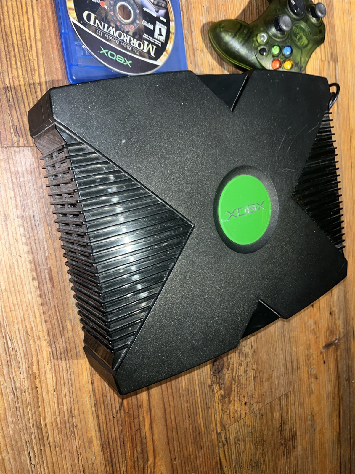 Microsoft Original Xbox Classic OG Console Controller Game For Parts Or Repair