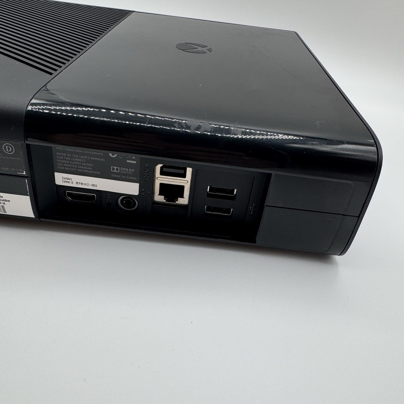 Microsoft Xbox 360 E Console ONLY Model 1538 4GB Black System Tested & Working