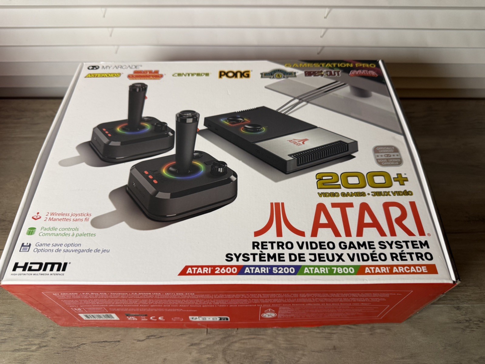 My Arcade Atari GameStation Pro Video Game Console 200+ Games NEW open box