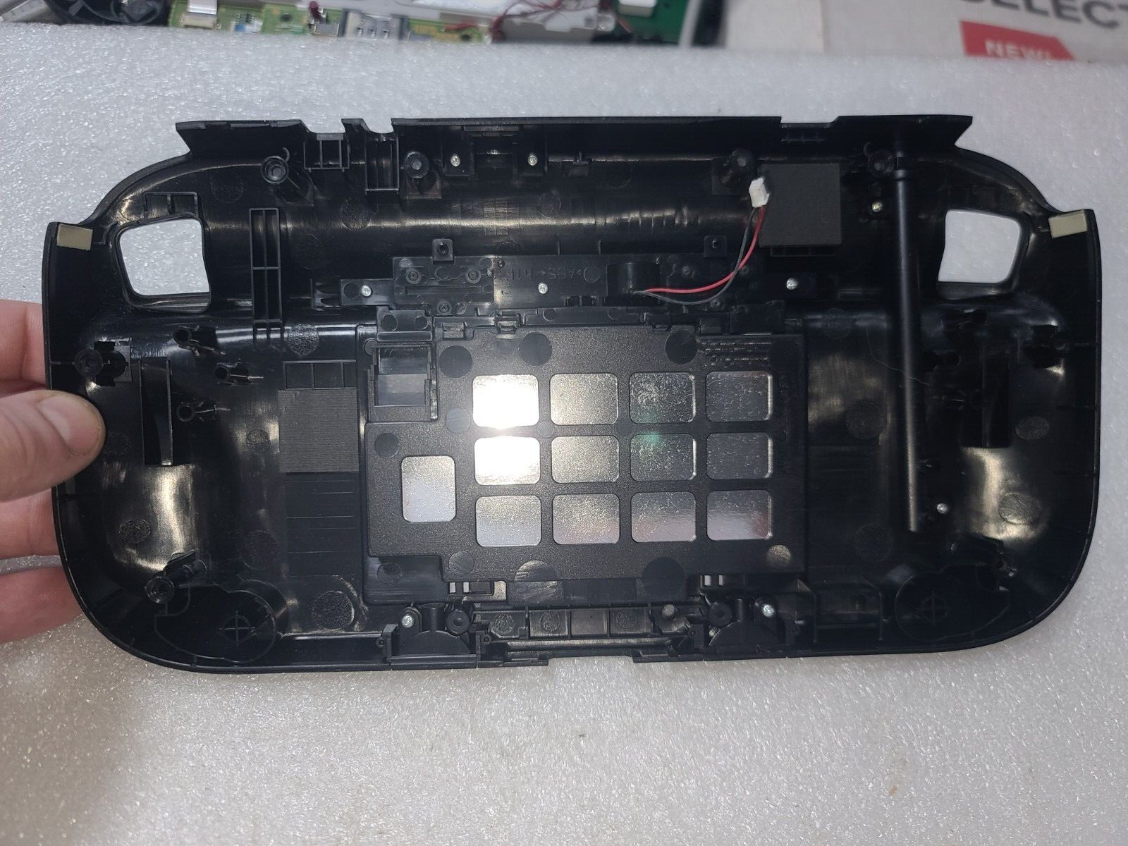 Nintendo Wii U Black Gamepad EMPTY Back Cover ONLY-Just OK Cosmetic-READ ALL