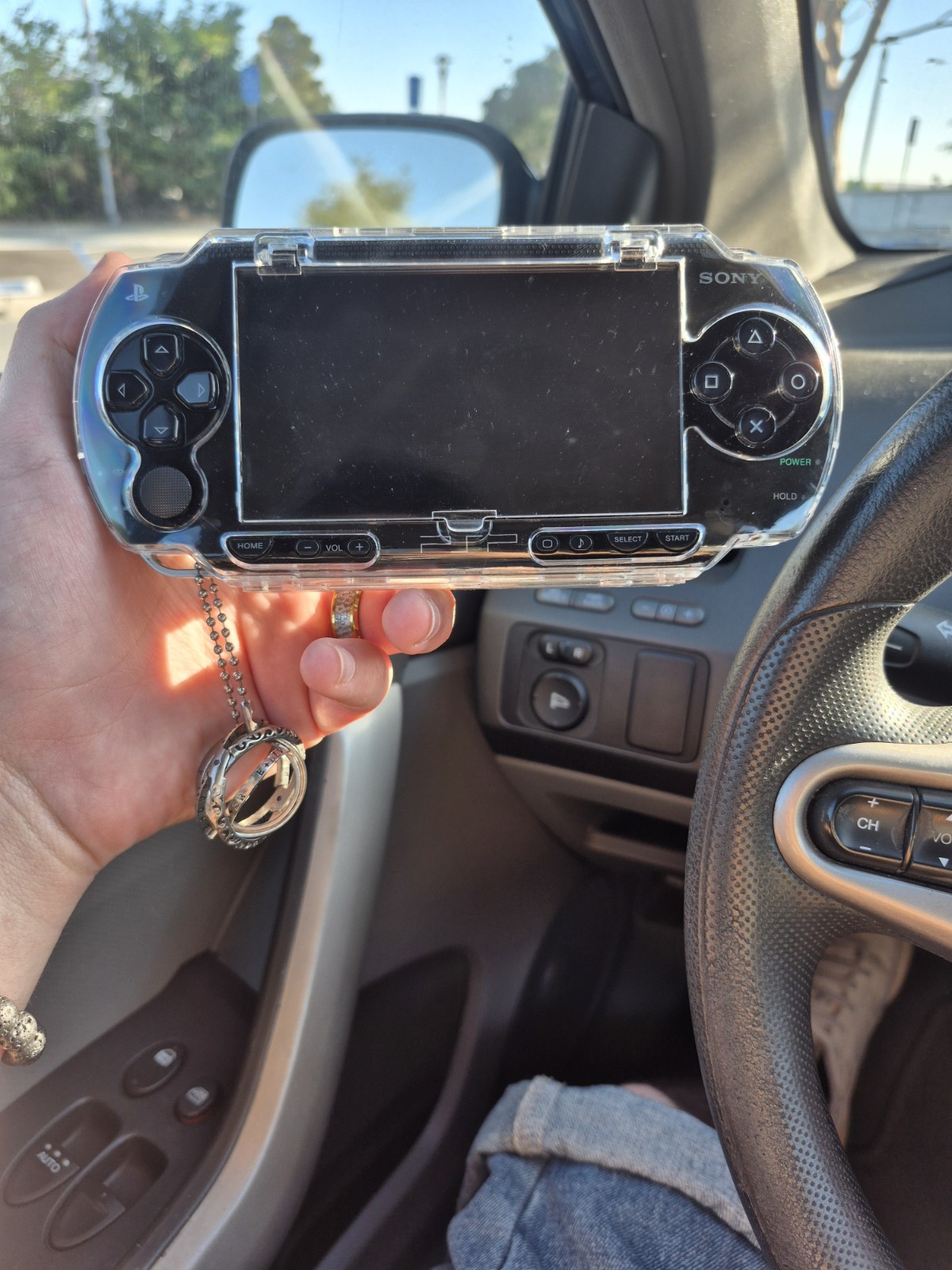 Sony PSP 1000 Black Handheld Console System With Tpu Shell And Charger