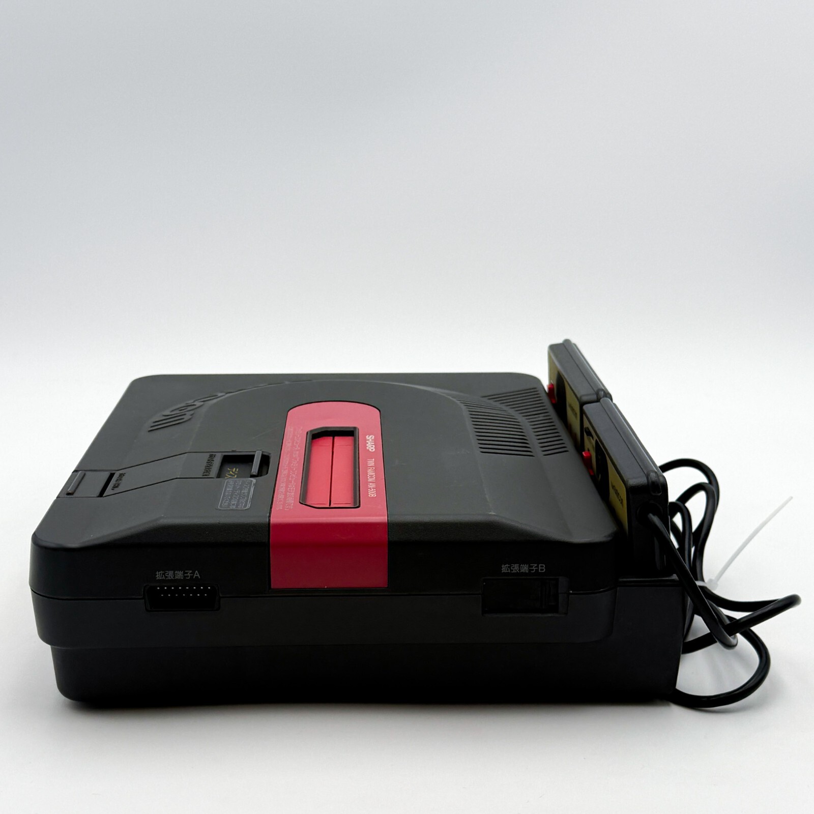 Sharp Twin Famicom Console System AN-500B Black Good Tested Condition