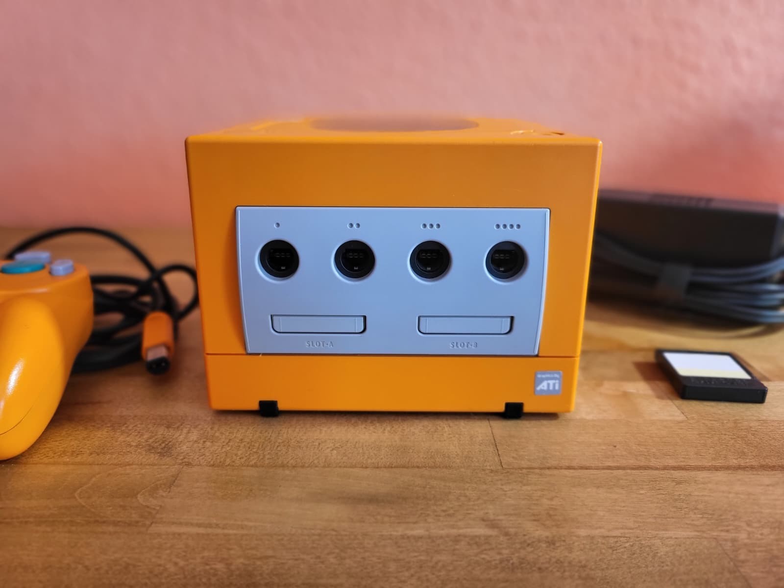 Nintendo GameCube Spice Orange Console DOL-001 NTSC-J Japan OEM Controller