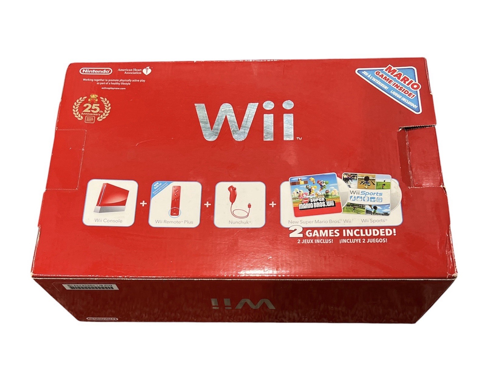 Nintendo Wii Mario 25th Anniversary Video Game Console Bundle – Red – Wii Sports