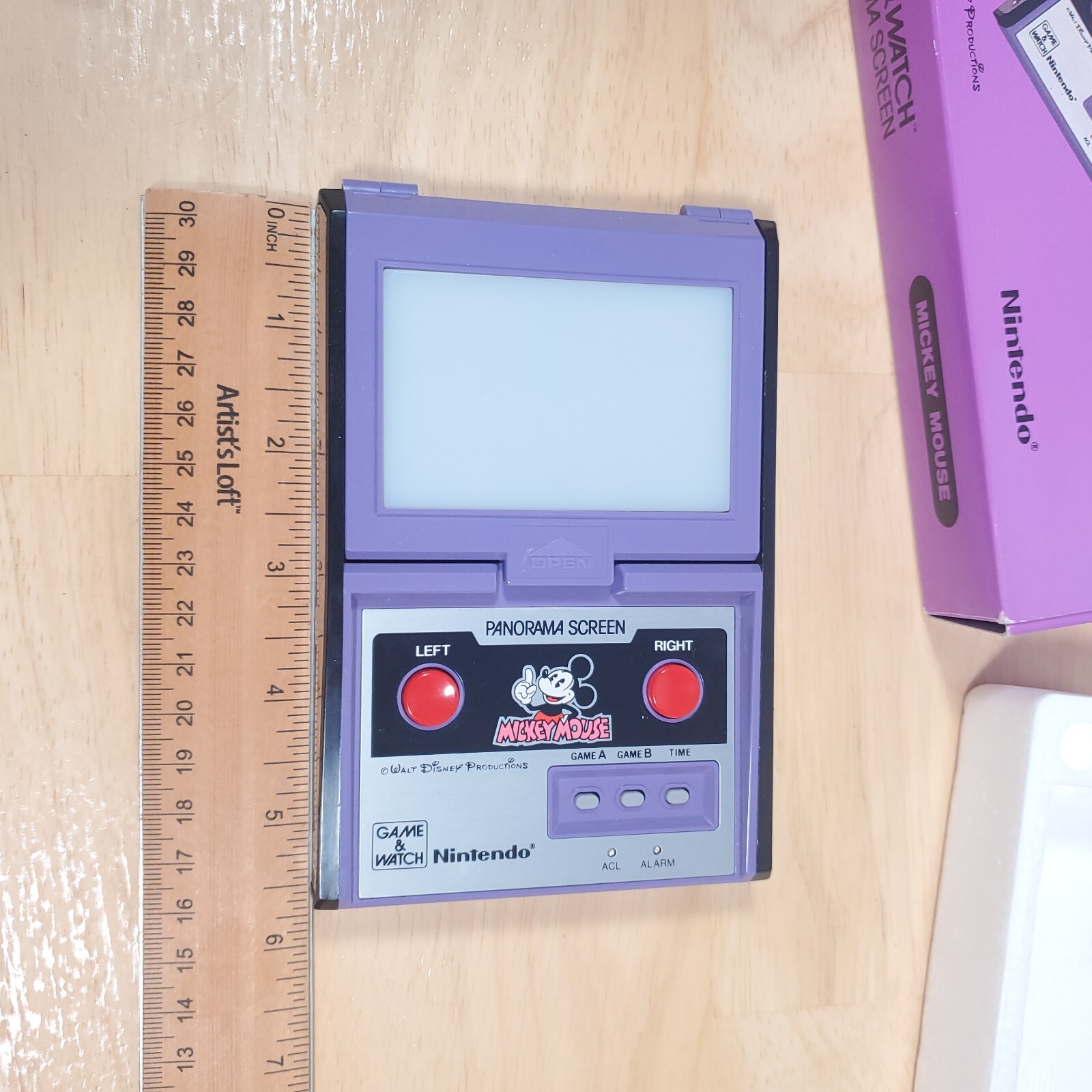 1984 Mickey Mouse Panorama Screen Nintendo Game and Watch Walt Disney Vtg w/Box