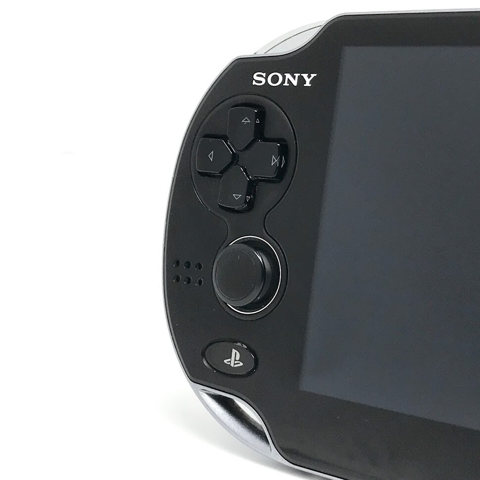 SONY PS Vita PCH-1100 Crystal Black Wi-Fi OLED w/ Charger “Excellent”
