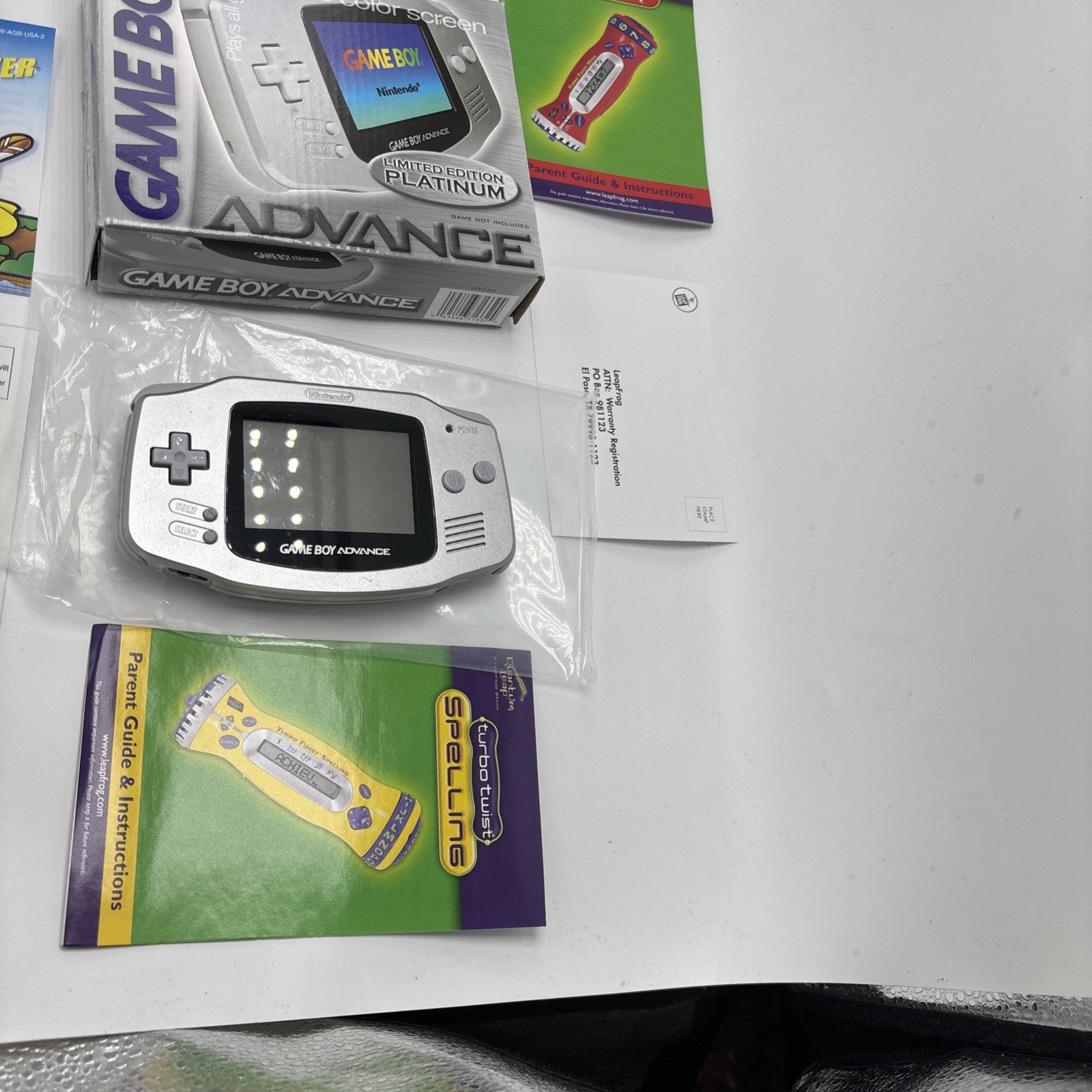 Nintendo Game Boy Advance GBA Console Limited Edition Platinum