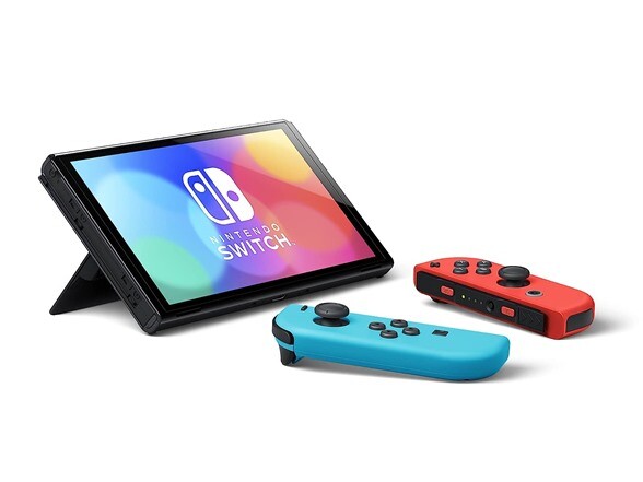 NEW Nintendo Switch OLED Console 64GB Neon Blue Red Joycons Newest Model