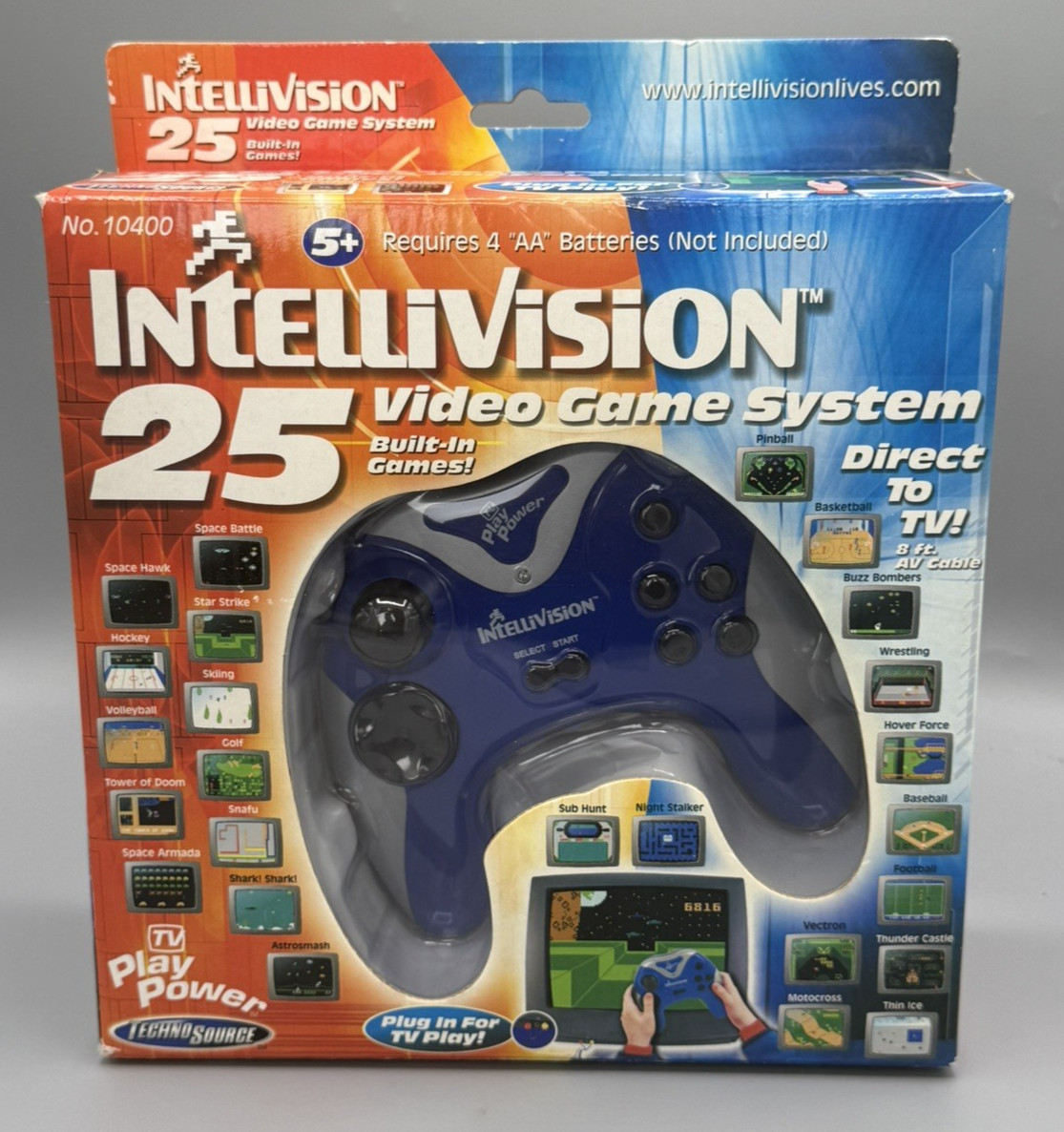 Intellivision 25 in 1 video games system Plug Play tested Space Armada original
