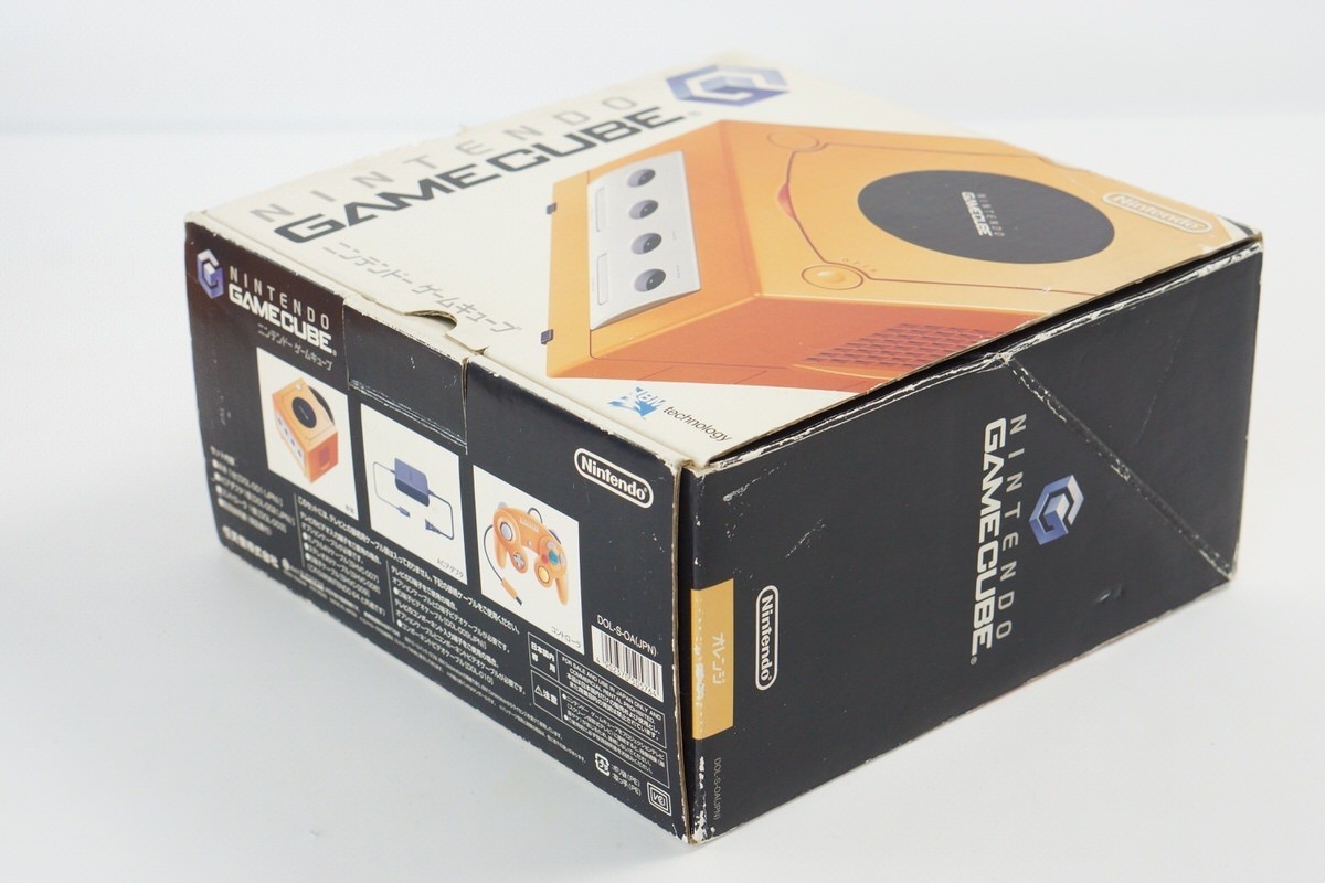 Gamecube Orange Console Boxed DOL-001JP For Japan Game Tested System DN11110503