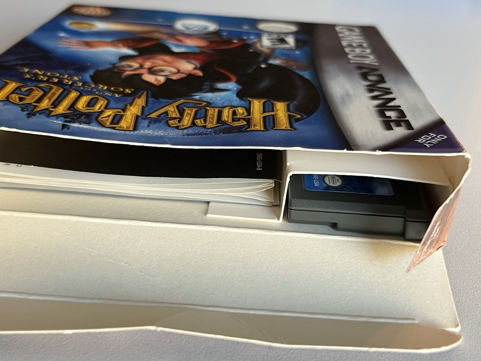 Indigo Game Boy Advance GBA Tested & Working w/ Harry Potter + Box