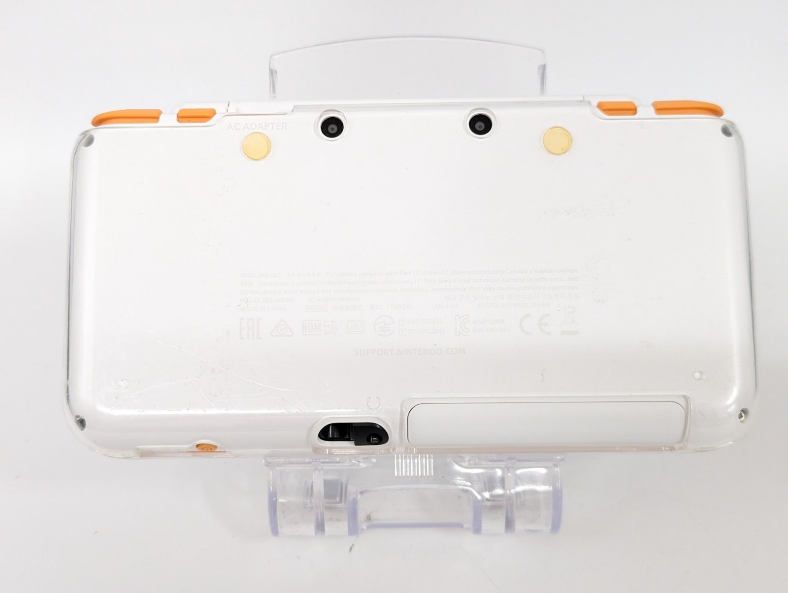 B6813 Nintendo new 2DS console LL XL White x Orange w/memory 16GB