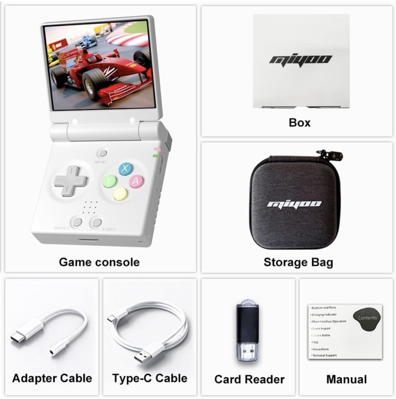Miyoo Mini Flip Console | Fully Loaded 128GB Onion OS Power On & Play!