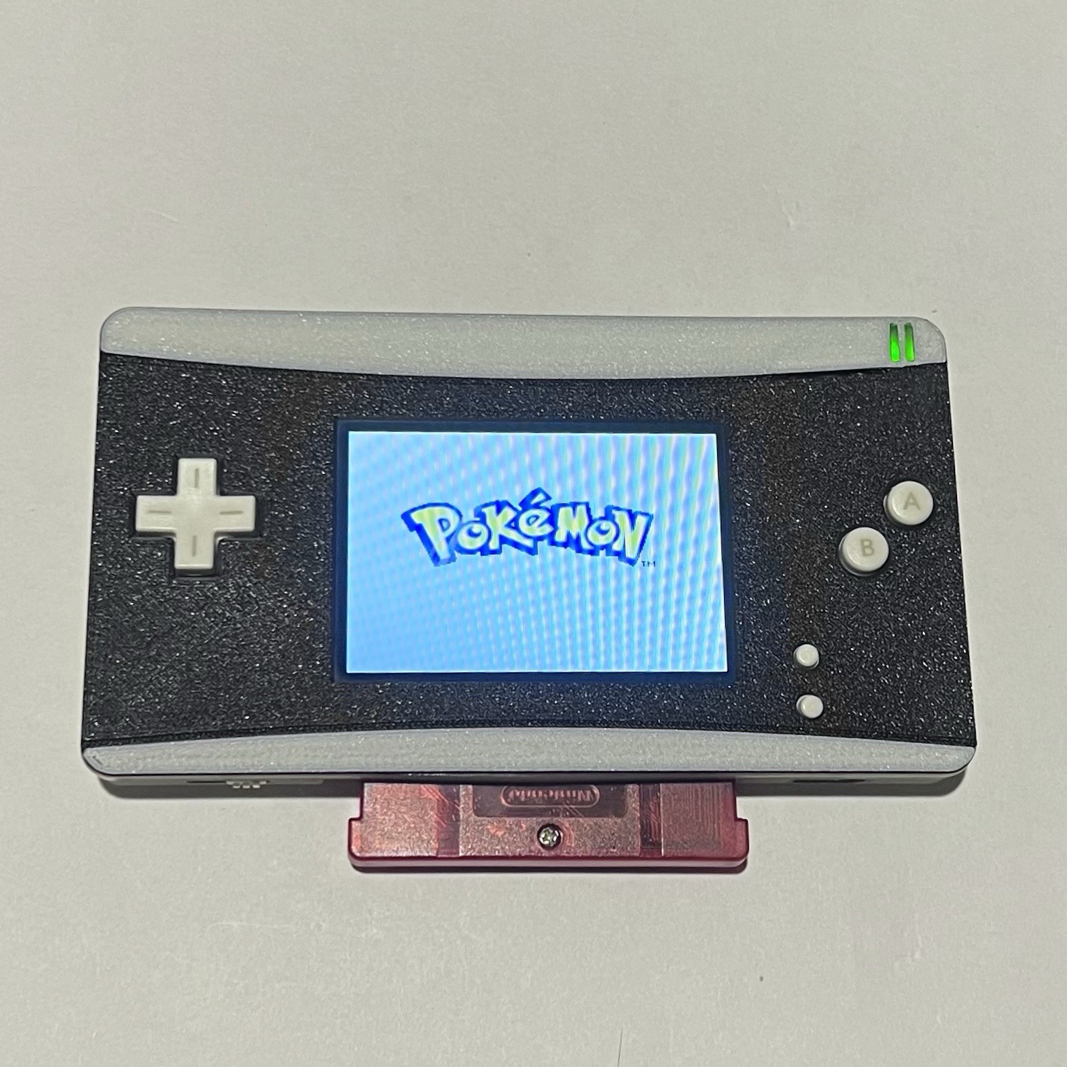 Custom Nintendo Gameboy Macro Handheld GBA Console DS Lite Mod – All White