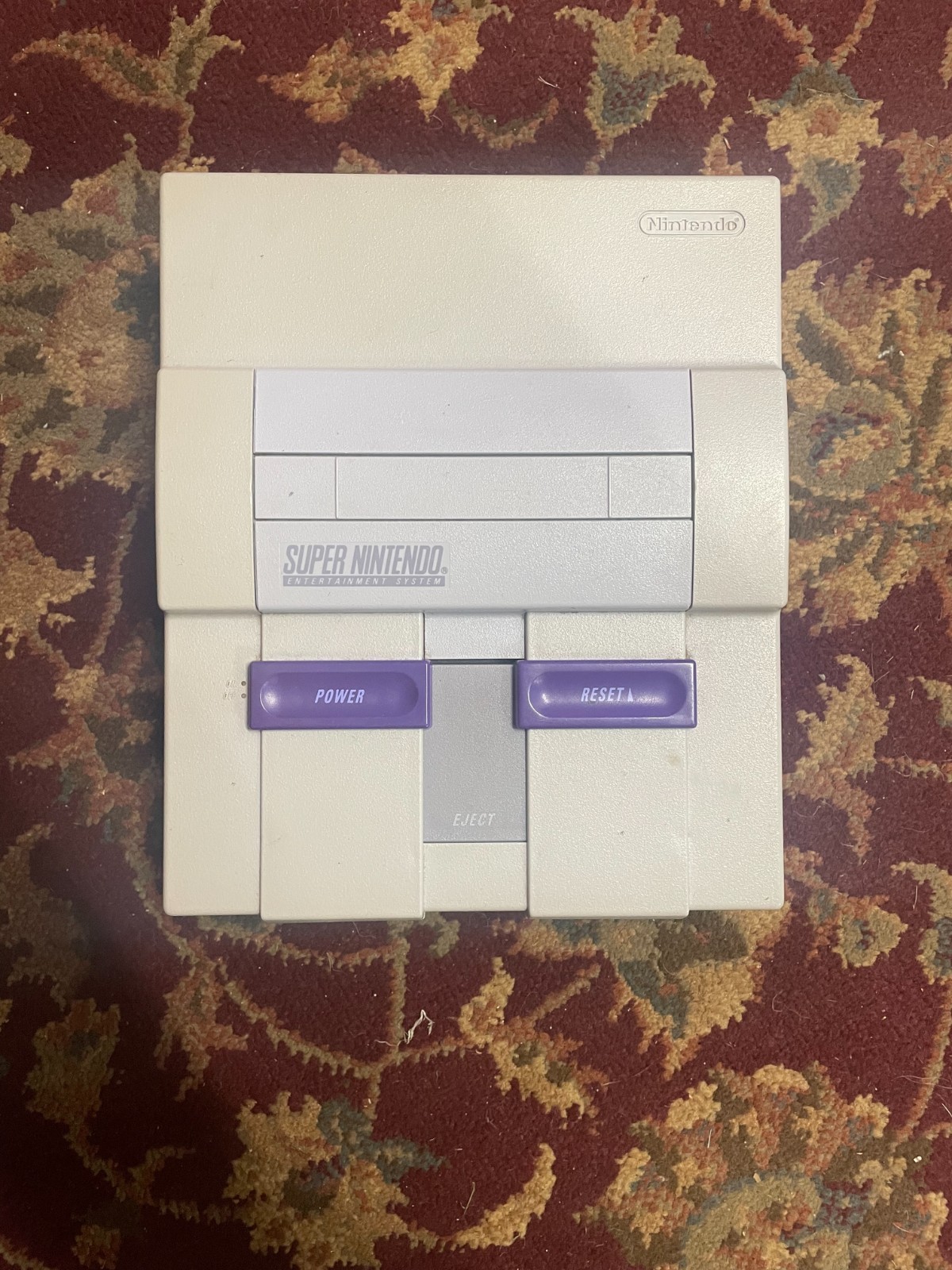 Nintendo SNES Console Bundle – SNS-001 – 2 OEM Controllers – SFII Turbo – Cables