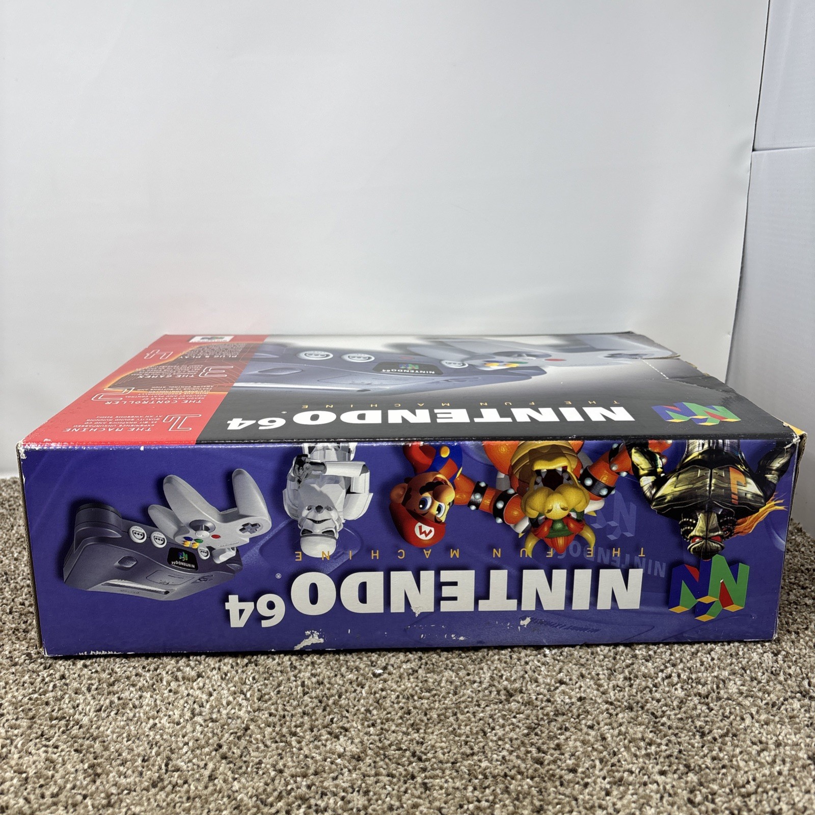 1996 Nintendo 64 Launch Edition Console Game Control Deck Complete in Box CIB