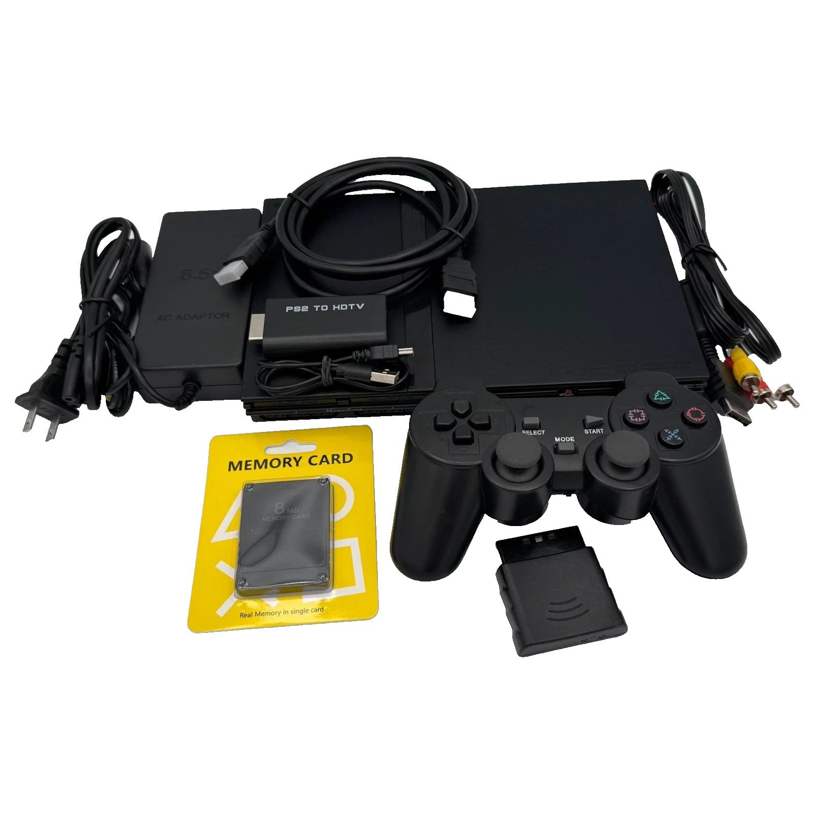PlayStation 2 Slim Console PS2 Game System HDMI Bundle – Fully Refurbished