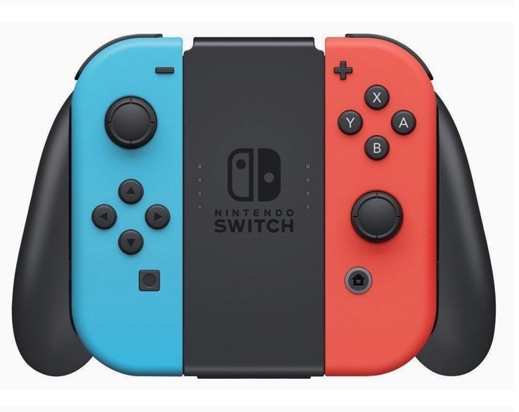 Nintendo Switch 32GB Gray Console ~ Neon Red/Neon Blue Joy-Con ~ Complete w/Box