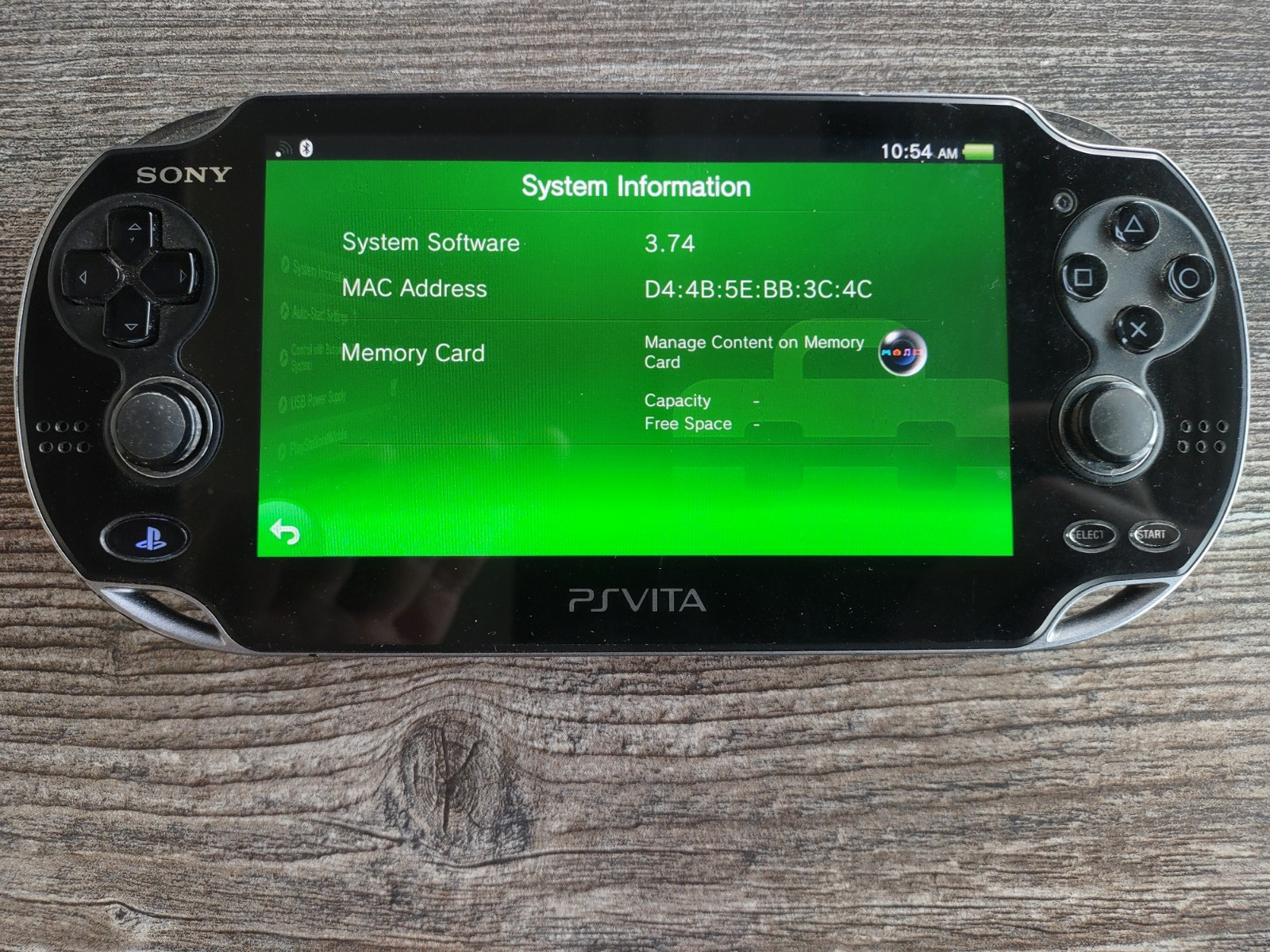 Sony PlayStation Vita PS Vita PCH-1001 Handheld Console Gaming System Only Black