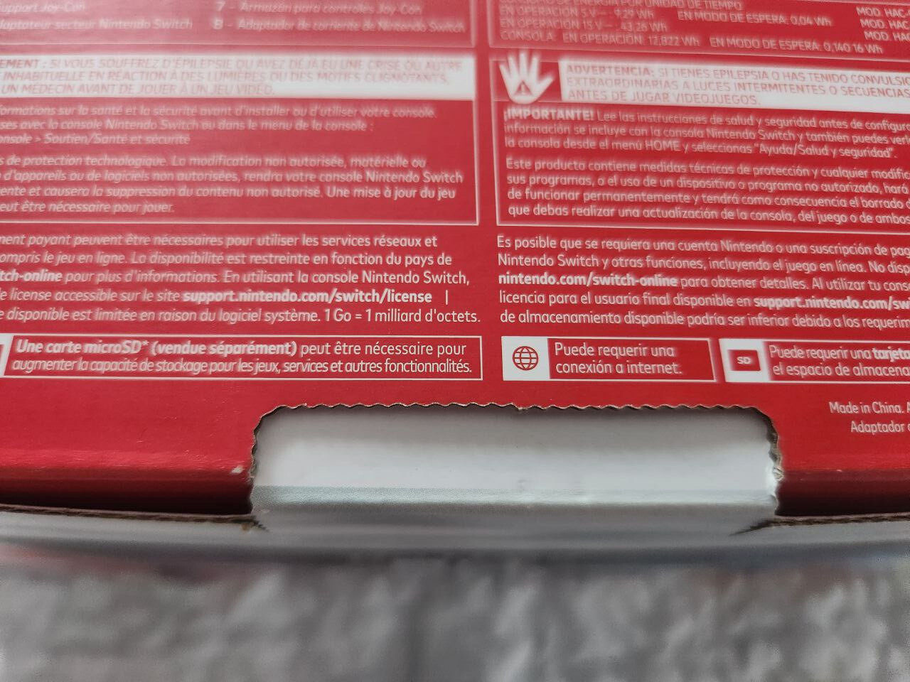 Nintendo Switch 32GB Gray Console with Neon Red and Neon Blue XAW7 Model