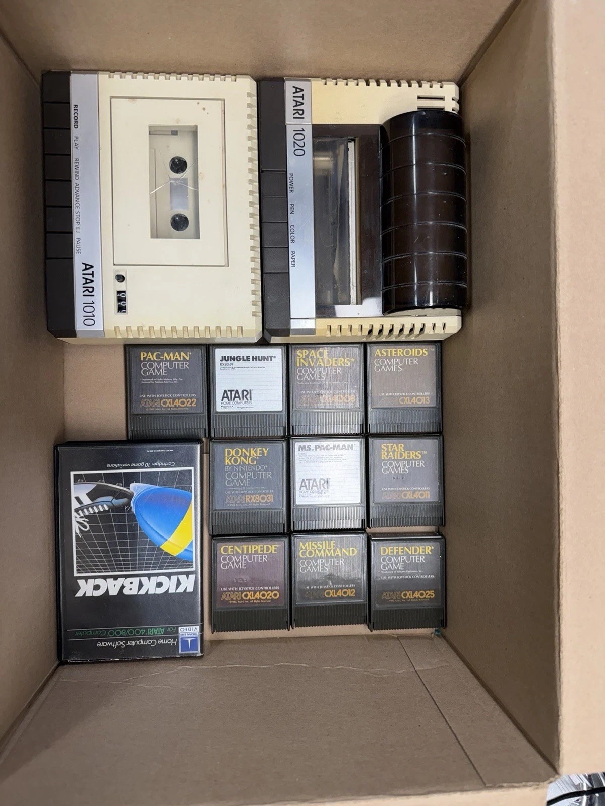 Atari 800XL Computer System Bundle Tested Printer Bundle SIO Cables 1020 1010