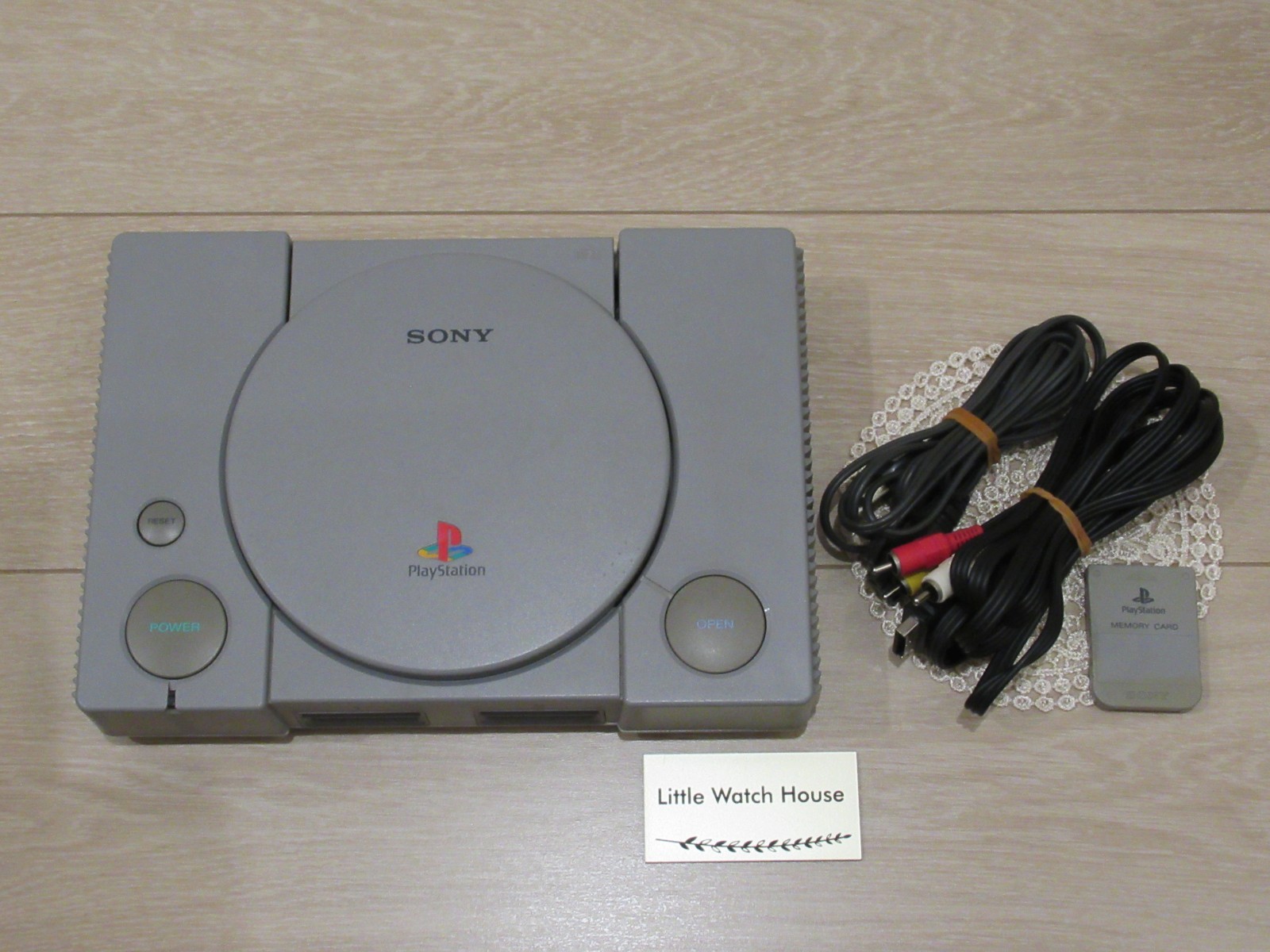 Sony PlayStation SCPH-5500 Console Japan AV Cable Power Cord Memory Card BR-027