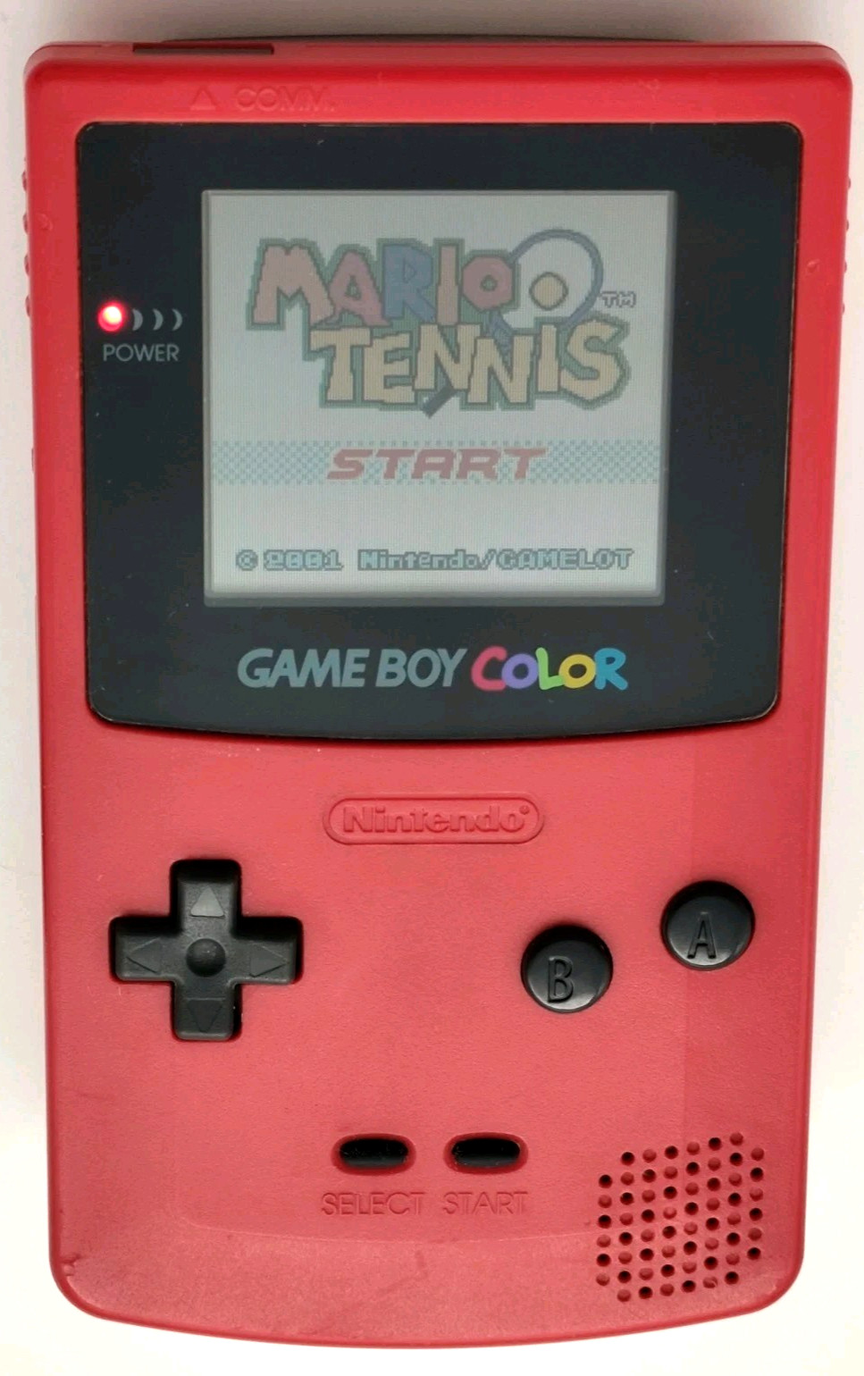 Nintendo Game Boy Color System – Berry Red Tested W/ Video! Dead AB Buttons