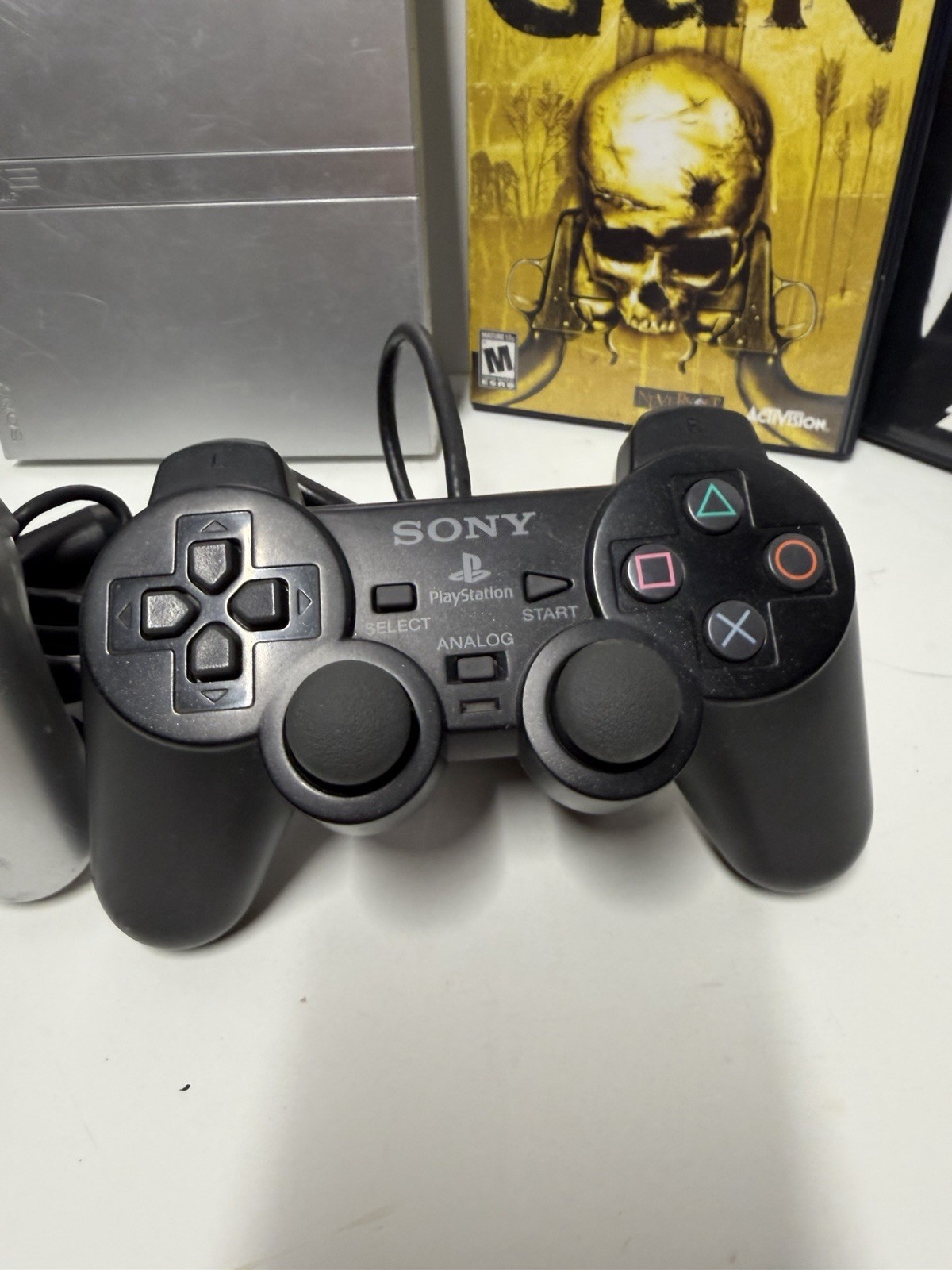 Sony PlayStation 2 Slim SILVER Console Bundle SCPH-77001 Tested – Ships Today.