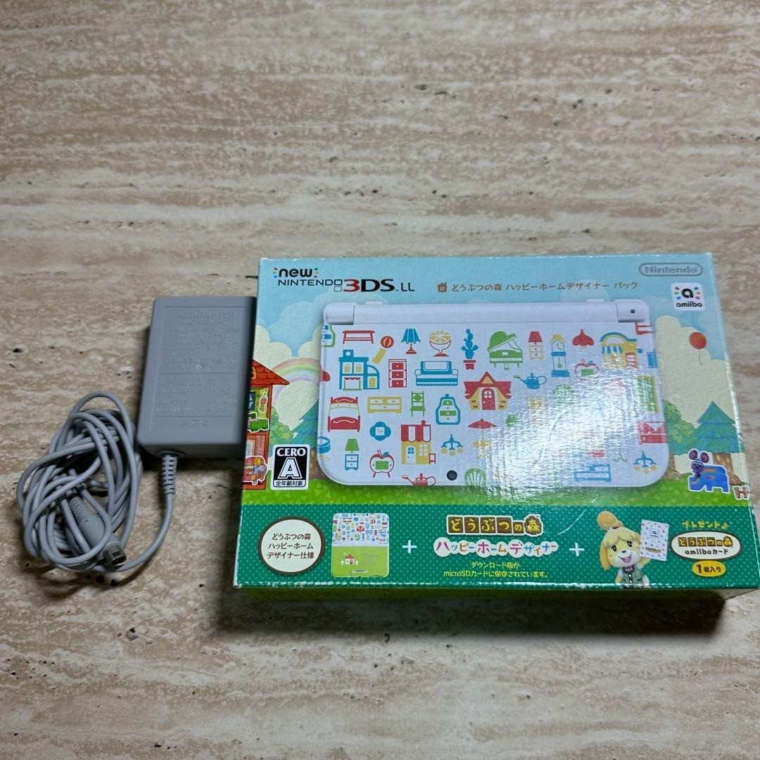 Nintendo New 3DS LL Animal Crossing Happy Home Designer Pack Complete Japan 2861