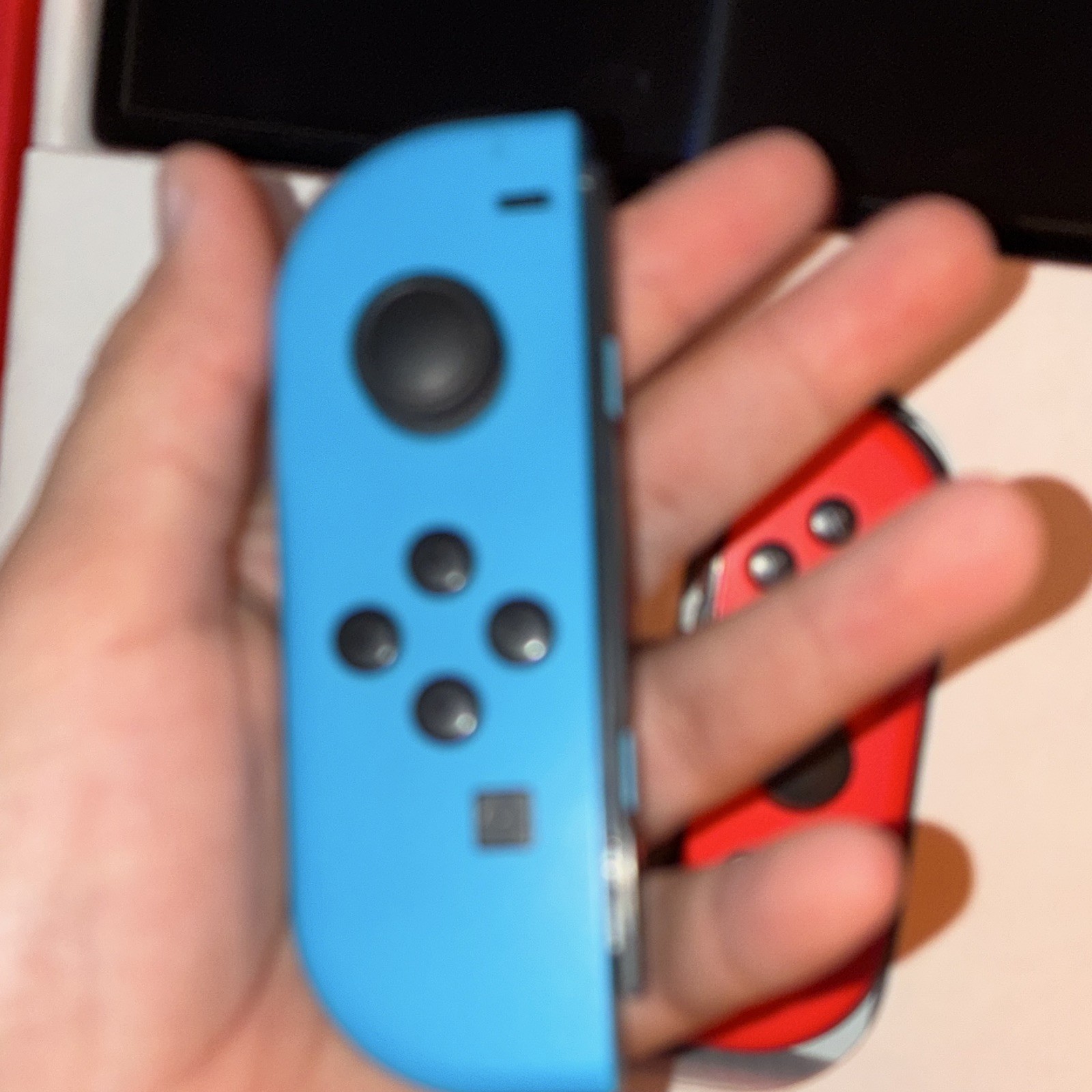 Nintendo Switch OLED Model 64GB Console Neon Red/Blue Joy-Con Dock Smash Bros