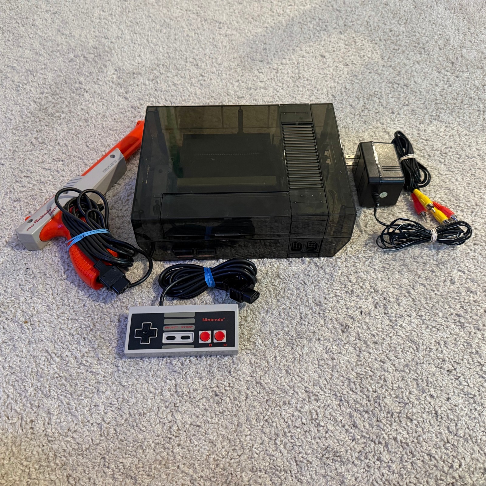 Custom Transparent Black Nintendo Entertainment System Console NES Bundle