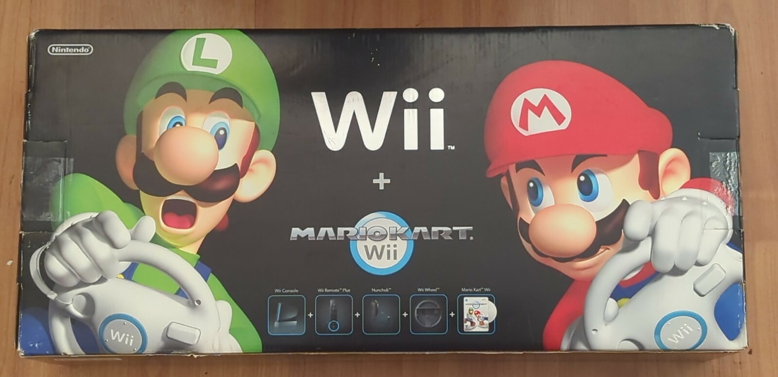 Nintendo Wii + Mario Kart In Box #3 Mario Games