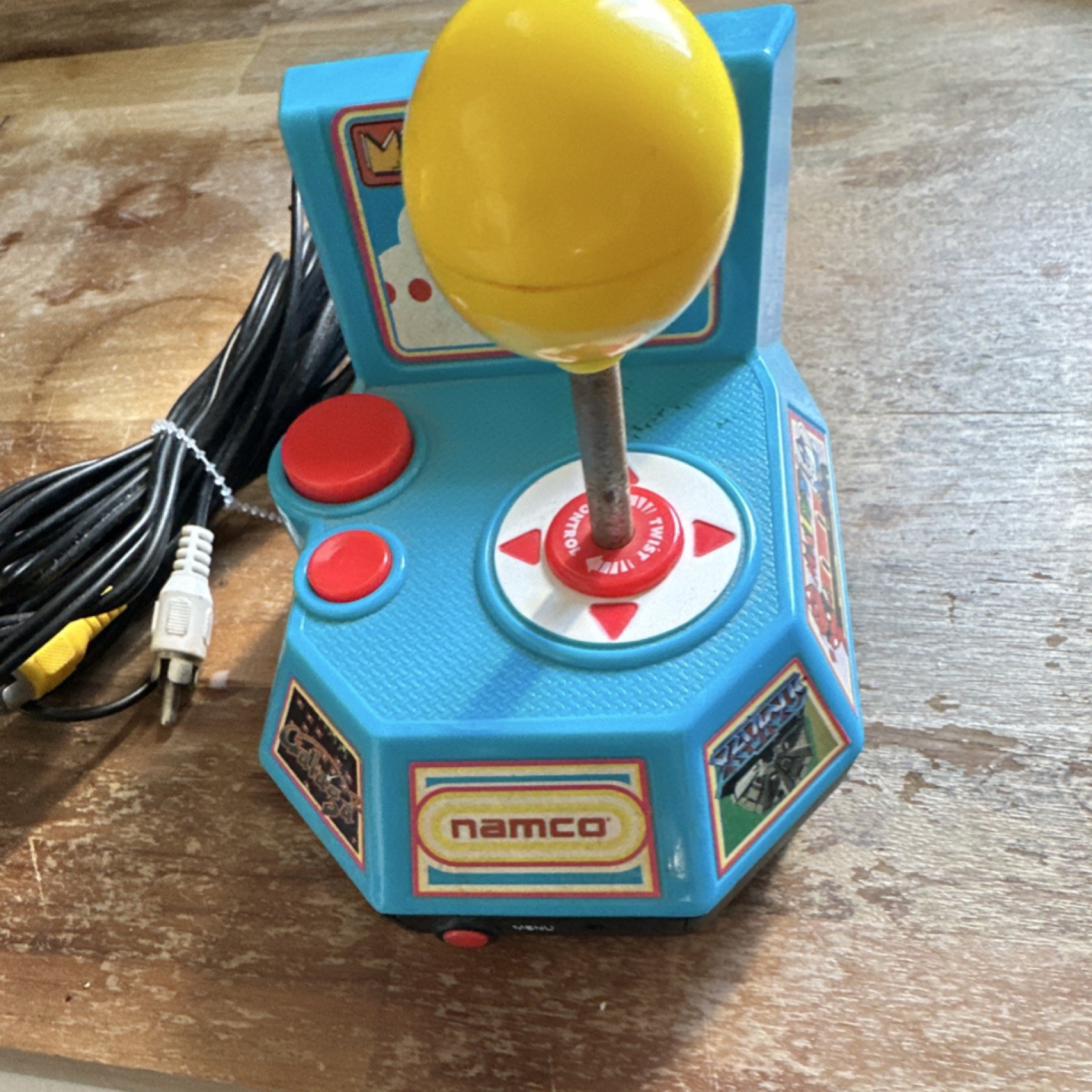 Namco TV Games Blue Home Console Composite RCA Plug & Play Joystick