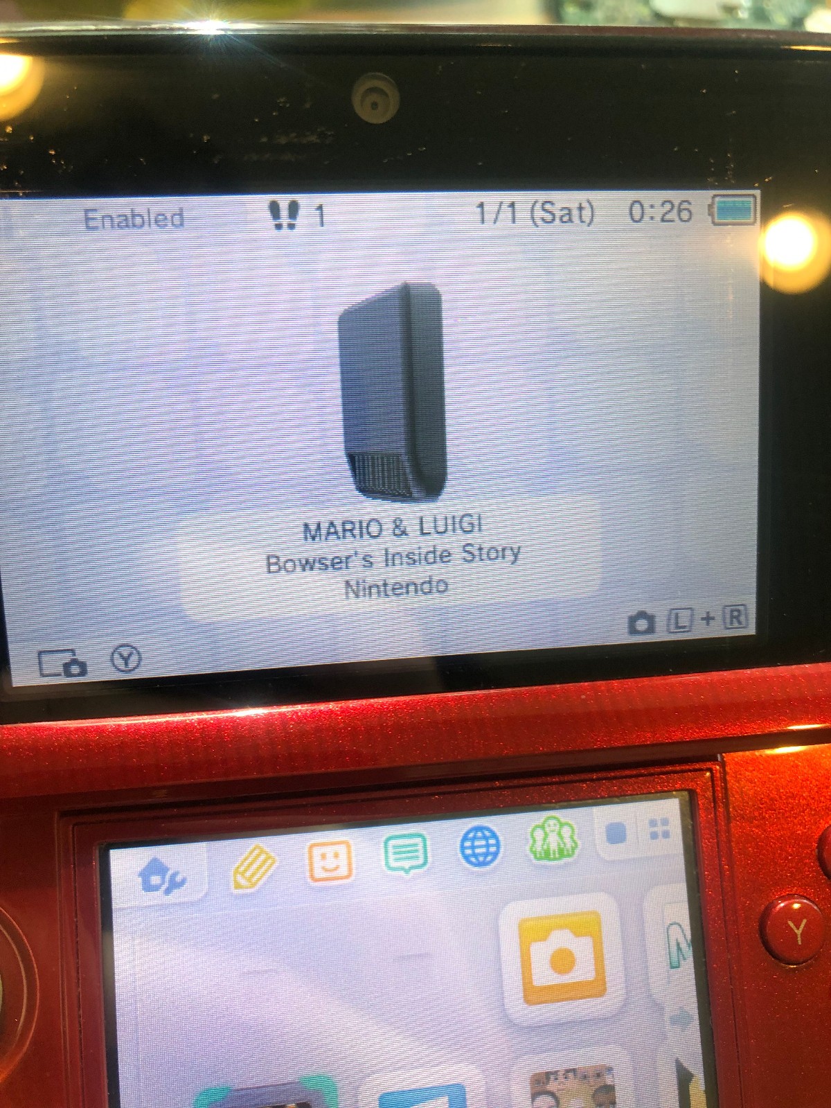 Nintendo 3DS Flame Red CTR-001 Handheld Console w/ Charger/Stylus– Fully Tested