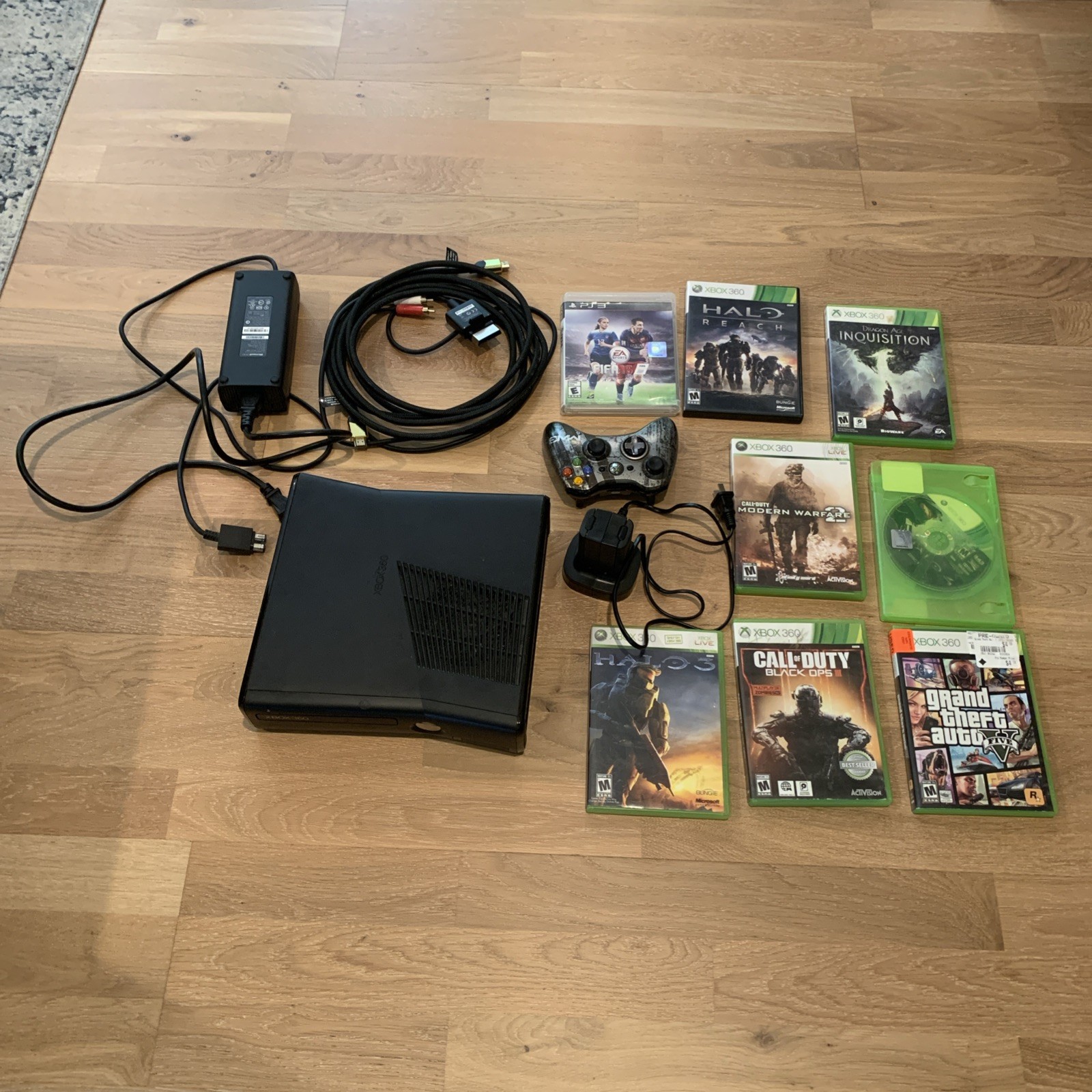 Microsoft Xbox 360 S Trinity 4GB NXE Kinect Dashboard Console Only Re-pasted
