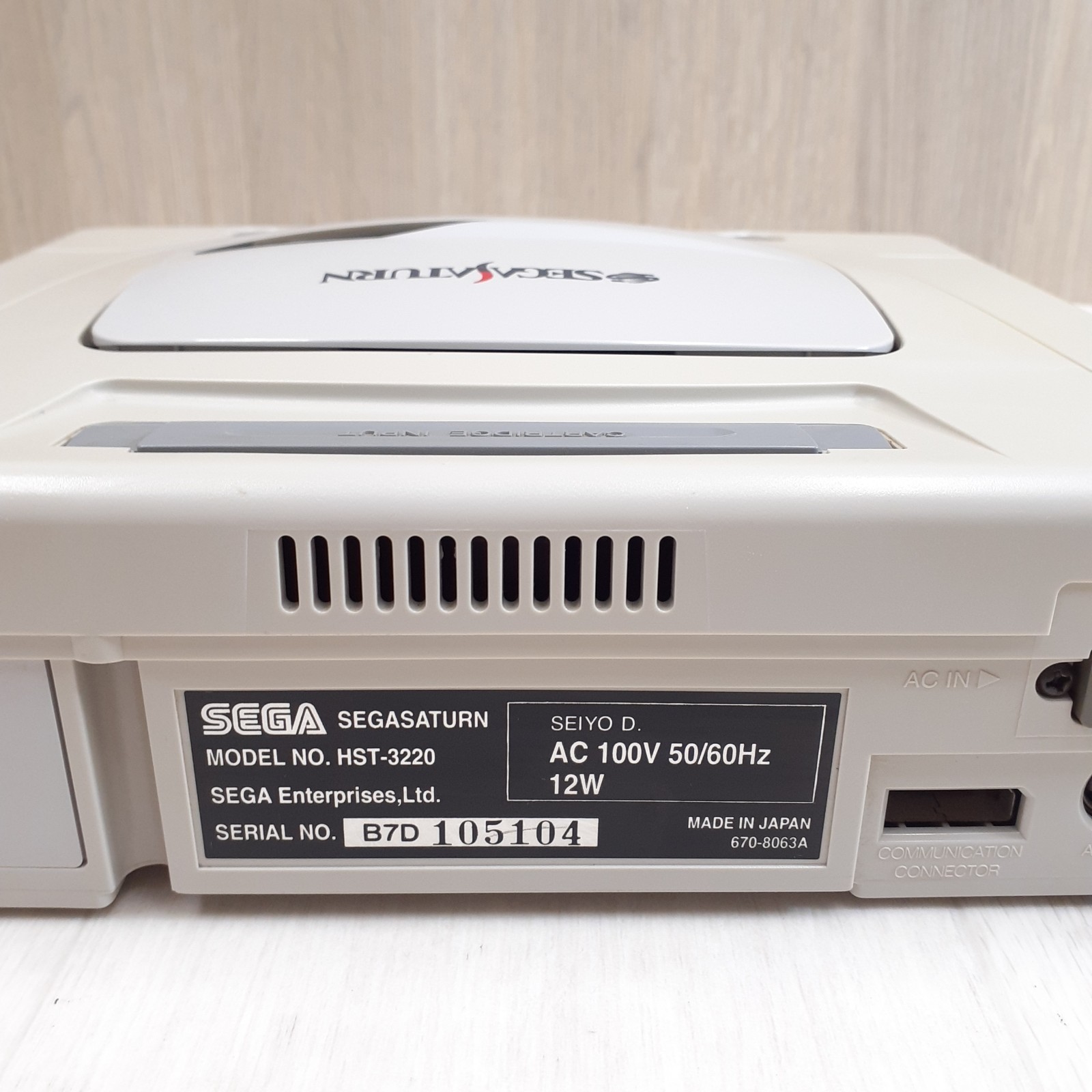 Sega Saturn White Console bundle with 1 controller & 3 Games tested NTSC-J Japan