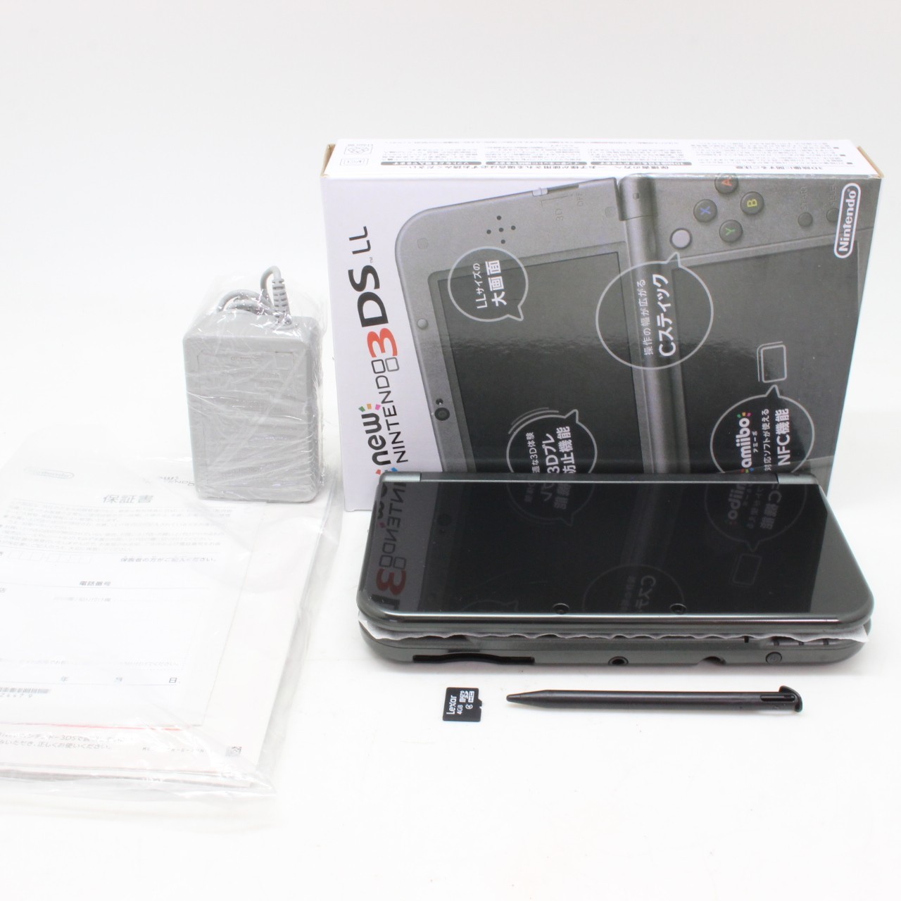 [ MINT IN BOX ] NINTENDO NEW 3DS XL Metallic BLACK Game Console From Japan 4248