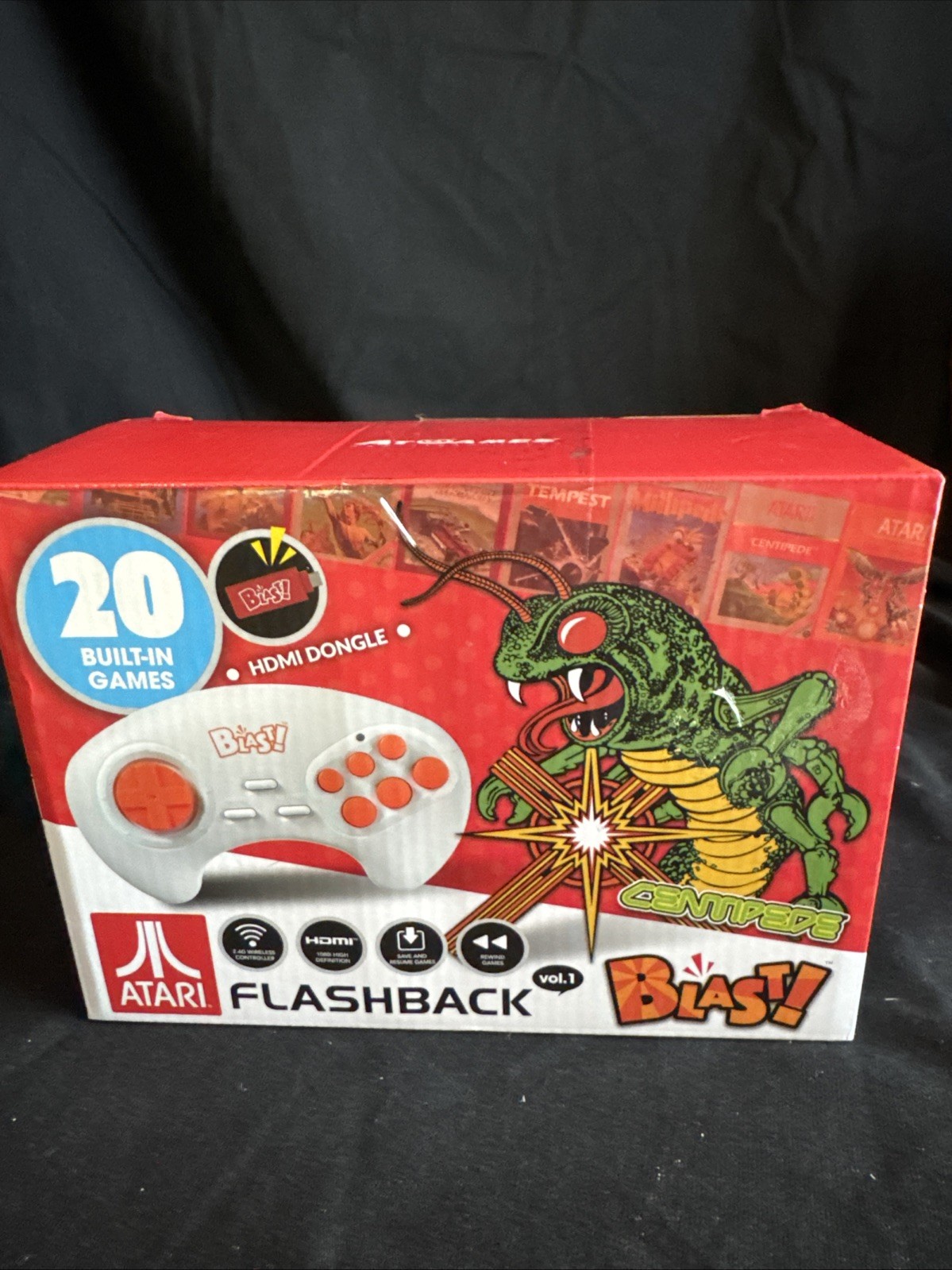 Atari Flashback Blast! HDMI Wireless Centipede 20 Built-In Video Games AtGames