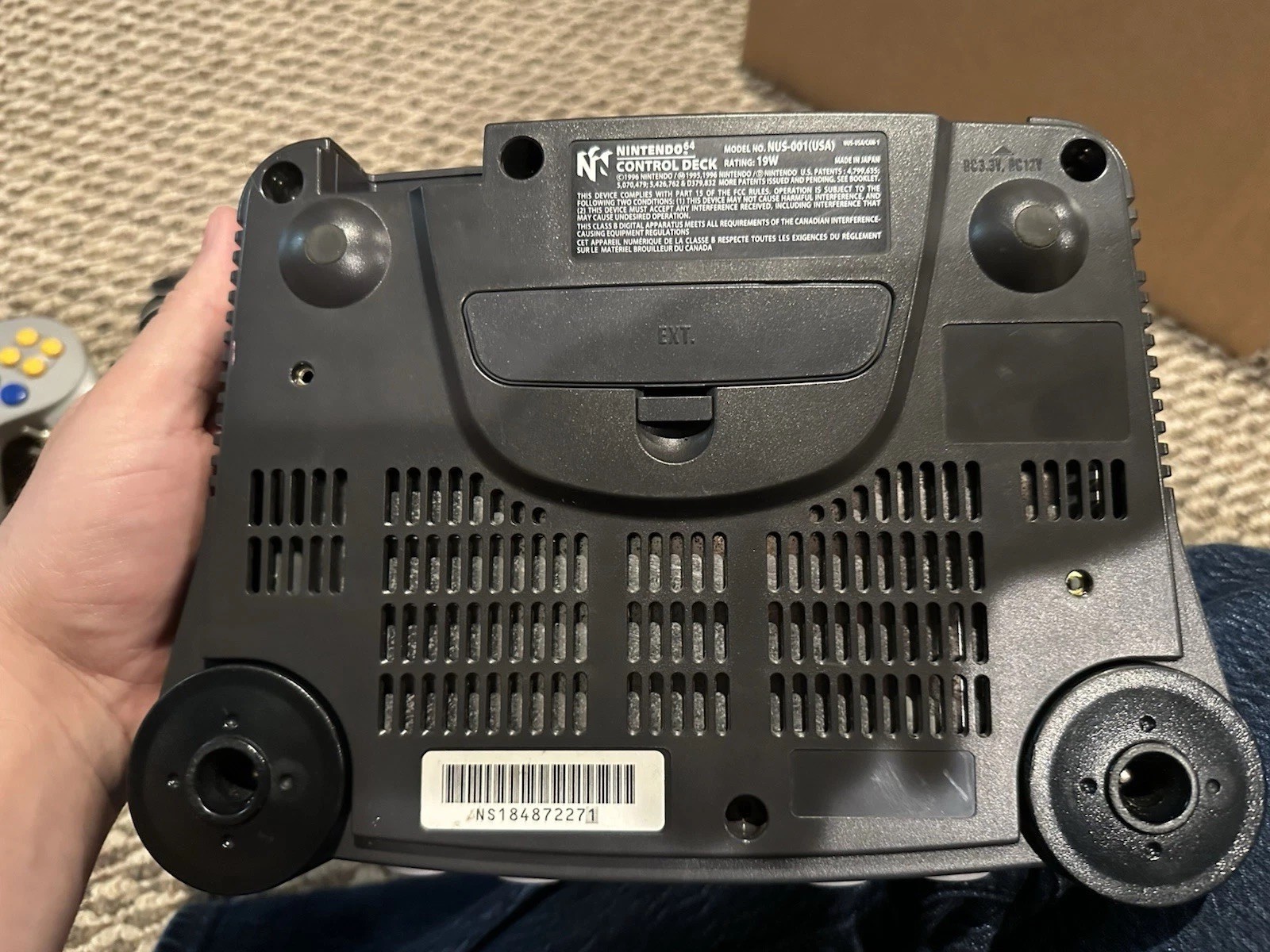 Nintendo 64 N64 Console, 2 OEM Original Controllers Works (Read description)