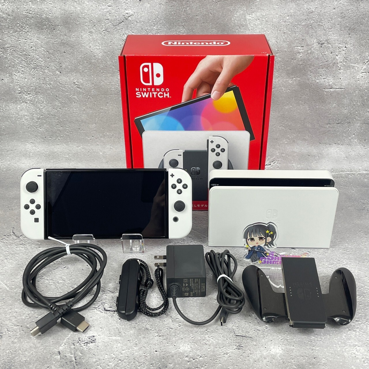 Nintendo Switch 64 GB OLED Console White Neon Red & Blue Zelda Pokémon Splatoon