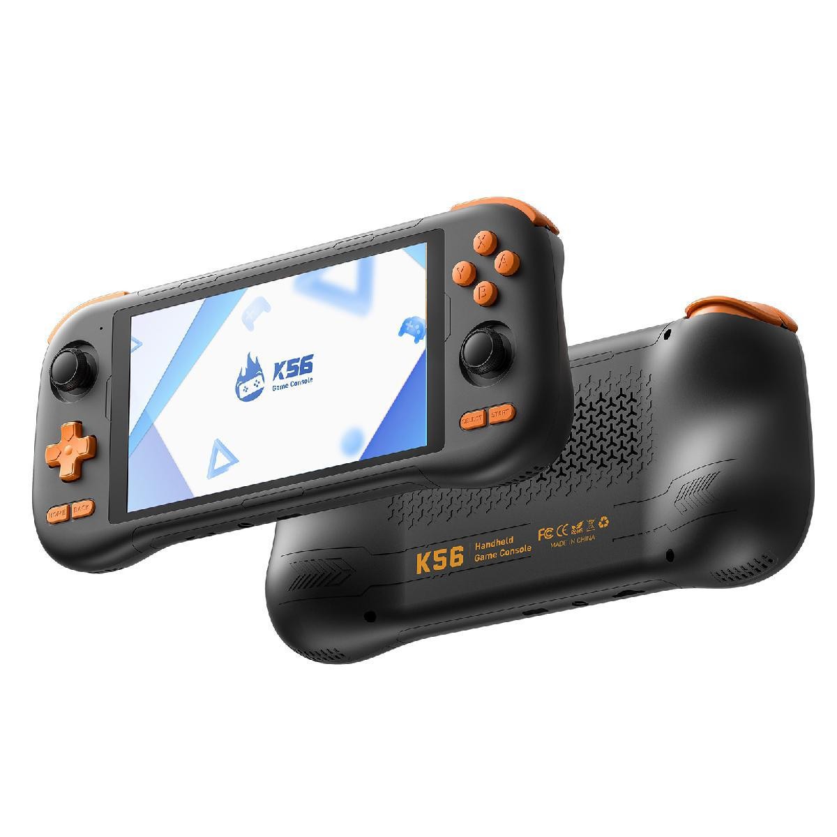 5.5 inches K56 Retro Handheld Gaming Console Android 14 Open Source PSP N64