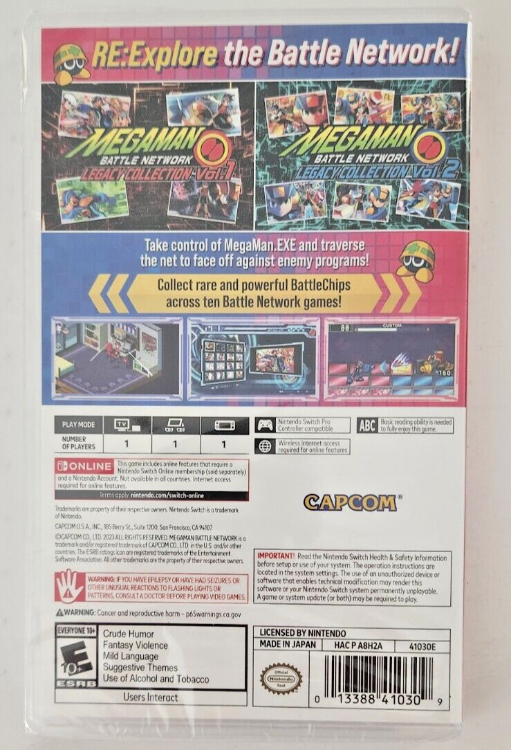 Mega Man Battle Network Legacy Collection Switch Brand New Game Special (2023)