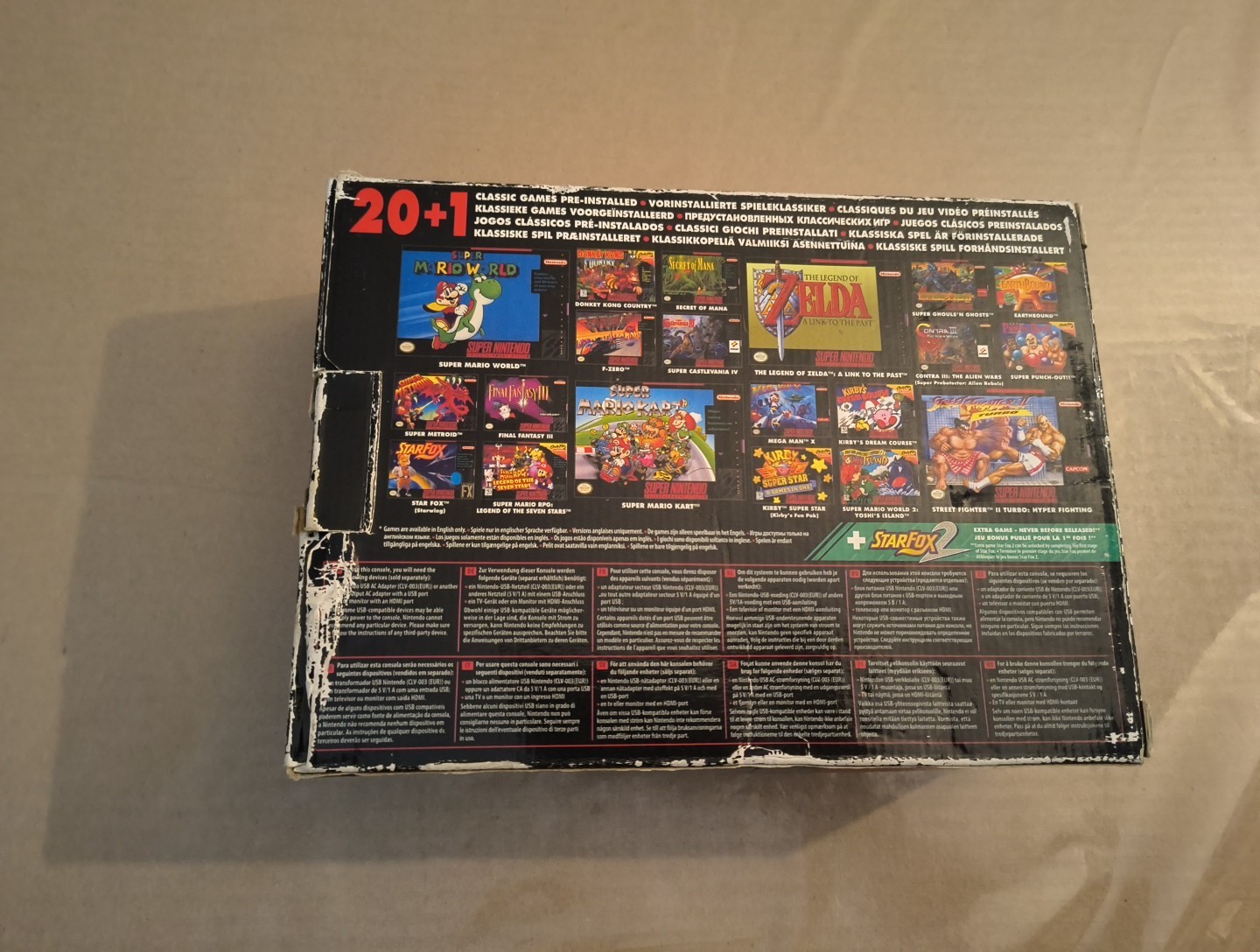 Super Nintendo Entertainment System SNES Classic Mini – PAL Edition 20+ 1 Games