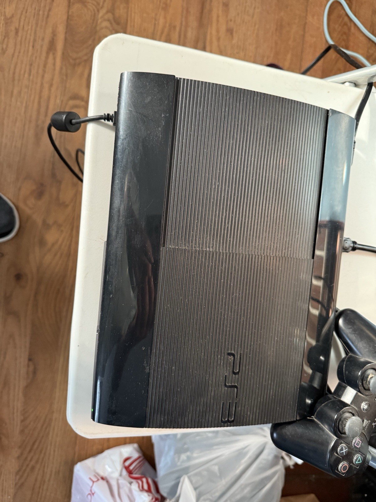 PlayStation3 PS3 Super Slim With Controller And Cable , Works Great