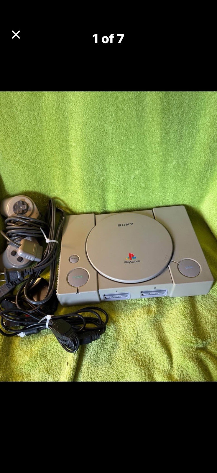 Sony Playstation 1 PS1 console and game bundle lot – 19 games, 2 memory cards.