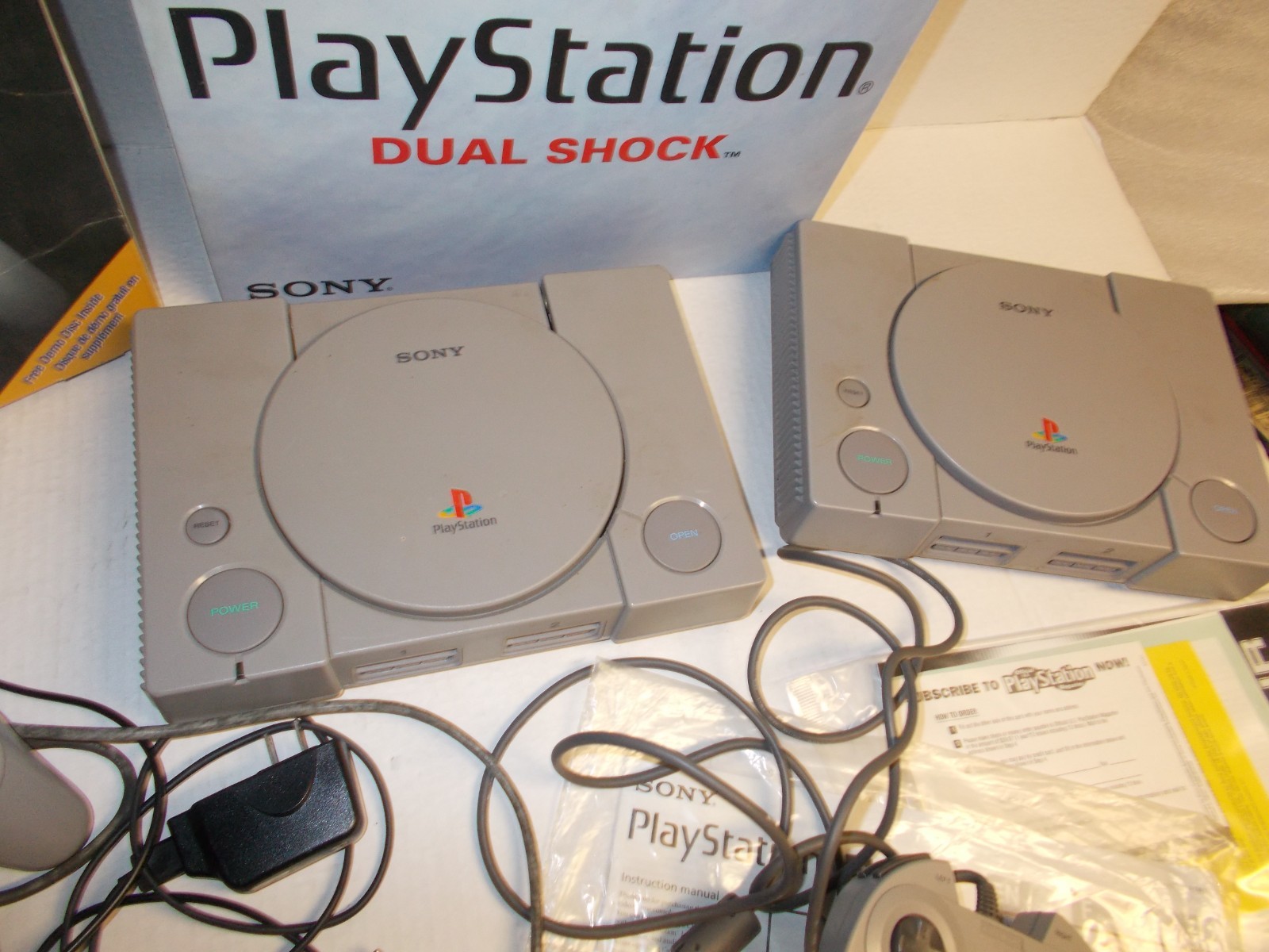 1999 & 1996 Playstation and Controller ,Box (AS IS)