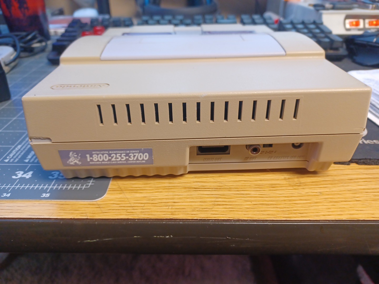 Super Nintendo -SNES SNS-001 Console Only -Tested Working